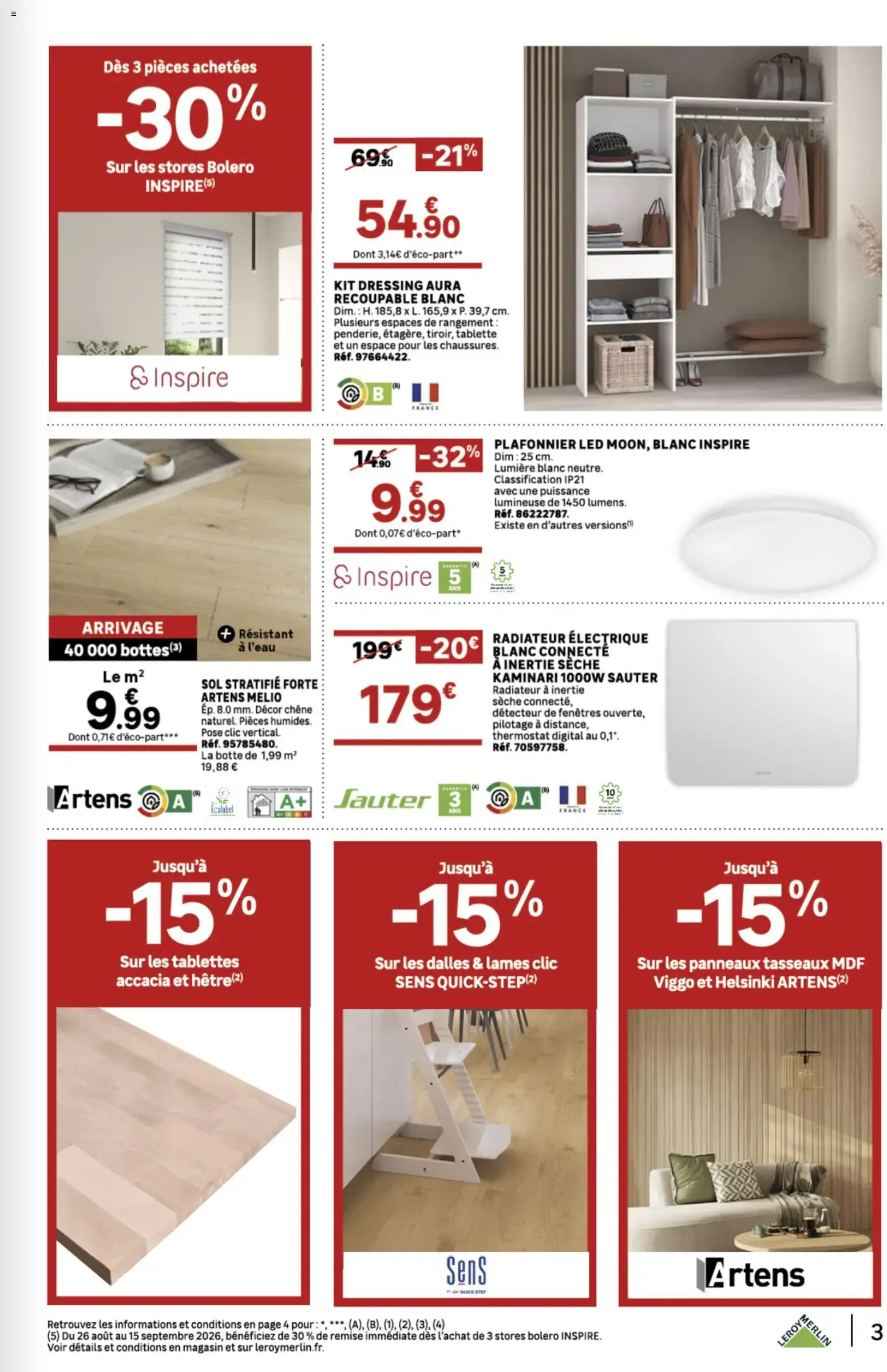 Leroy Merlin catalogue à partir du 26/08/2026 - promo en ligne du 26 août au 15 septembre 2026 - Catalogue page 3