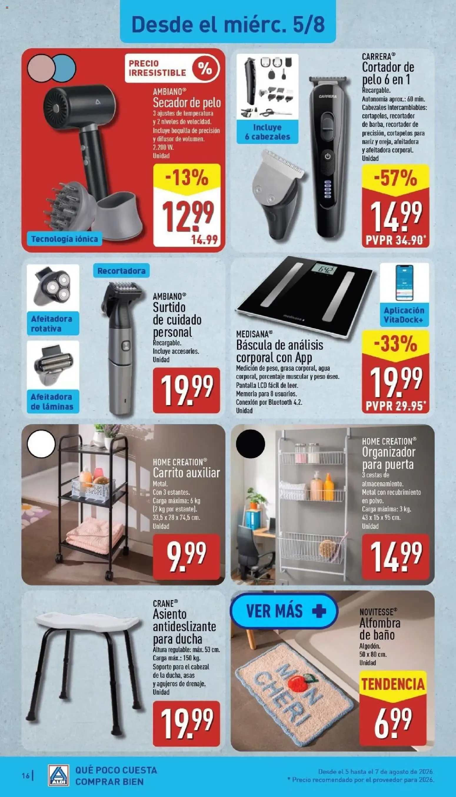 Catálogo de Aldi folleto Península del 03/08/2026 | Catálogo 3 de agosto al 9 de agosto 2026 - Página 16