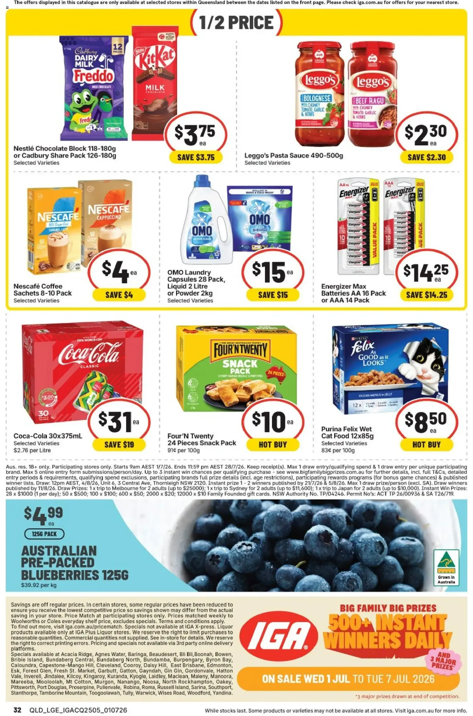 IGA Big Family Big Prizes - 500+ Instant Winners Daily - Catalogue valid from 1 July to 7 July 2026 - page 32