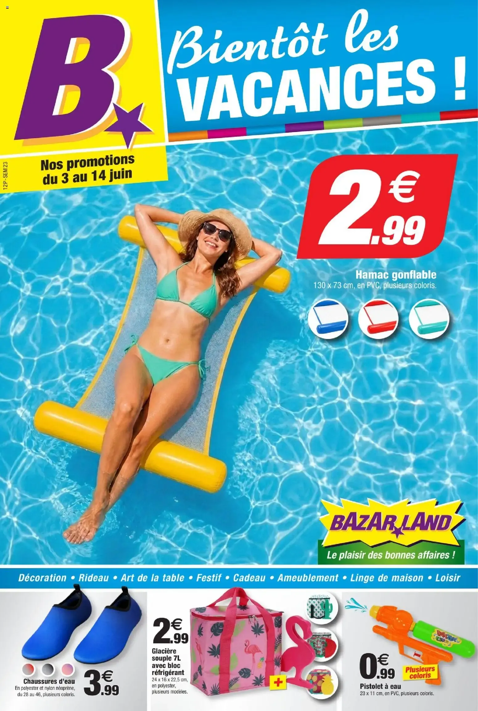 Bazarland catalogue à partir du 03/06/2026 - promo en ligne du 3 juin au 14 juin 2026 - Catalogue page 1