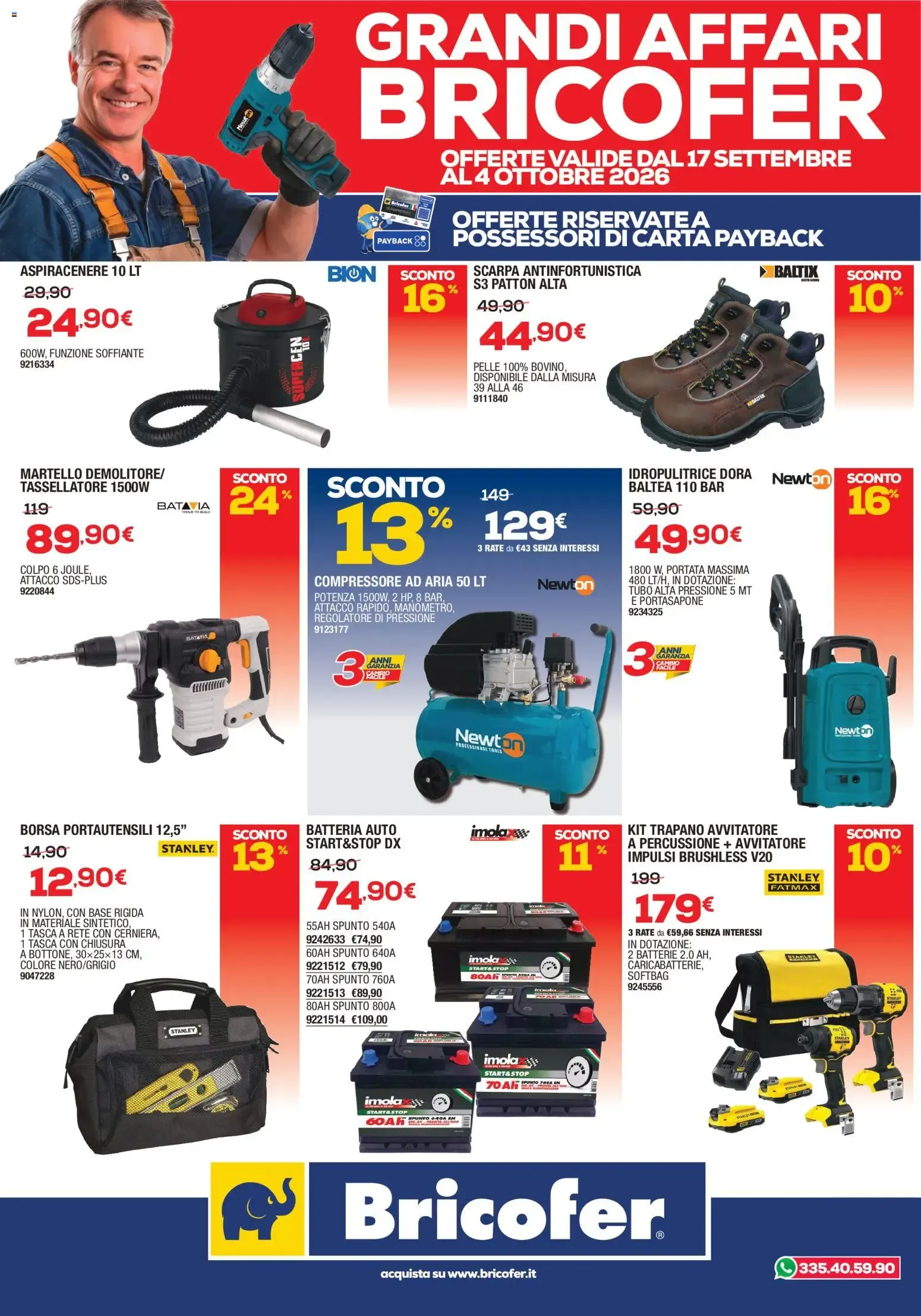 Nuovo Bricofer volantino dal 17/09/2026 > offerte anteprima 🛍️ da 17 settembre a 4 ottobre di 2026 - Pagina del volantino 3