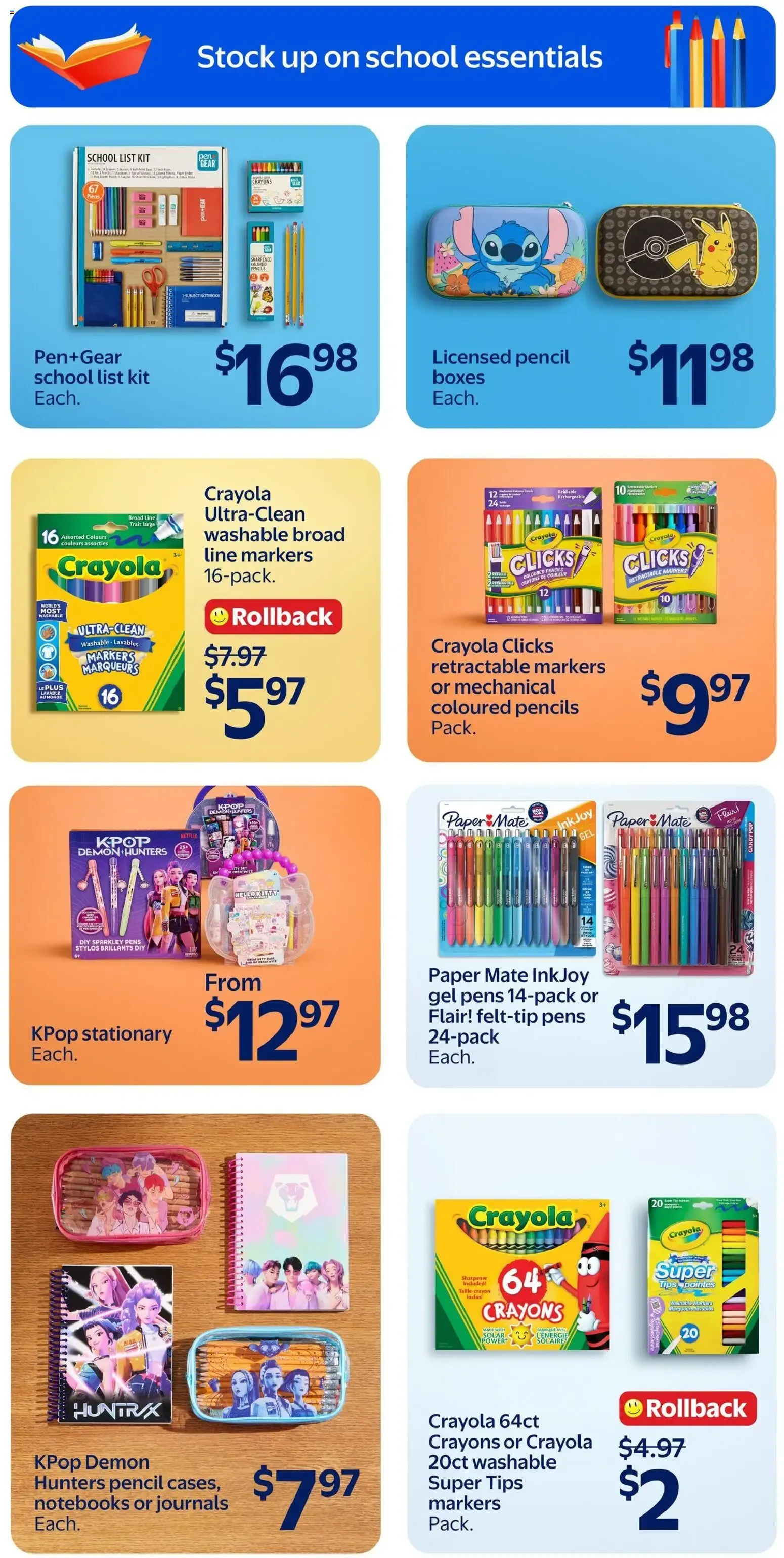 Walmart flyer - Back to school from Aug 20, 2026 > weekly specials & deals from August 20 to August 26 2026 - flyer page 7
