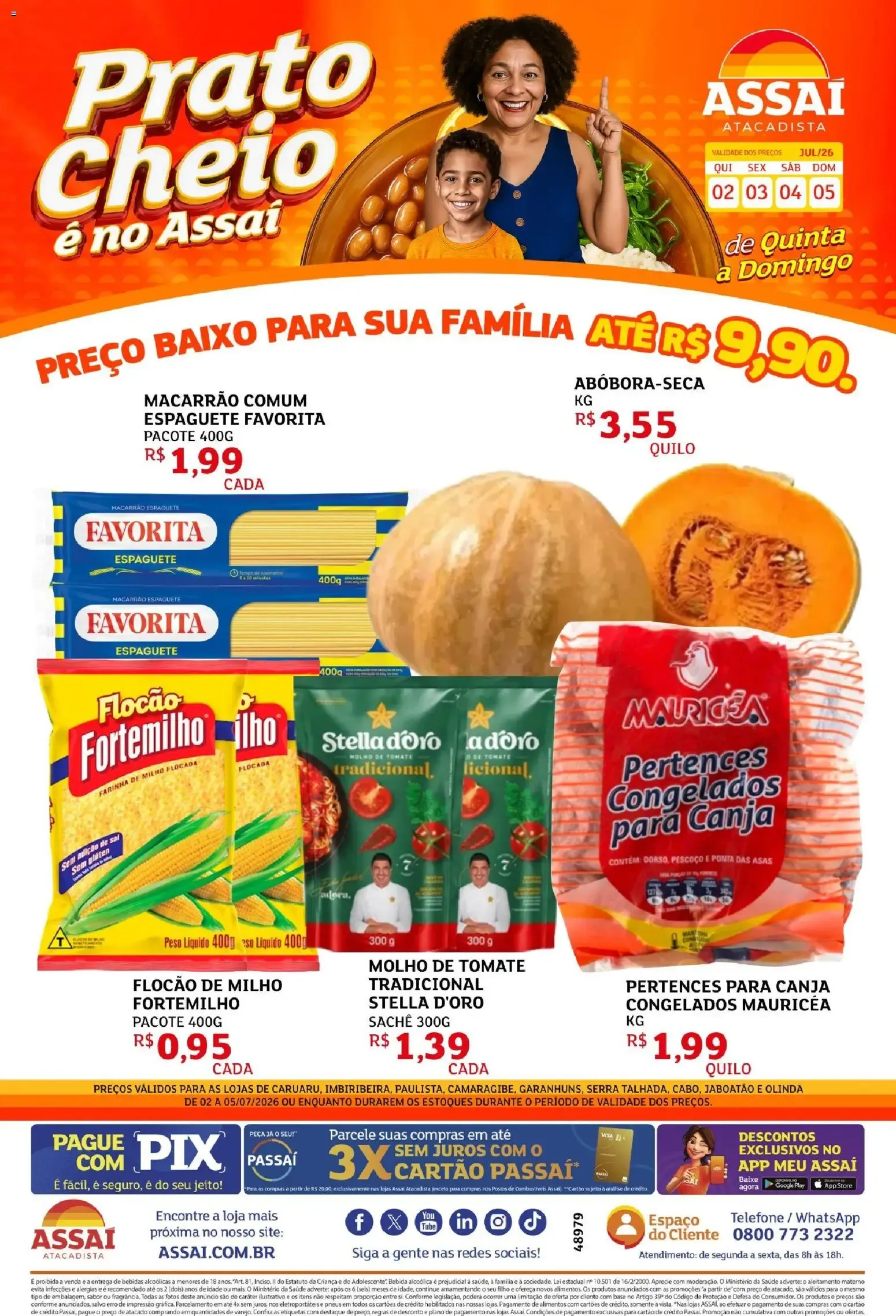 Encarte de Prato Cheio é no Assai 2 de julho até 5 de julho 2026 - Pagina 1