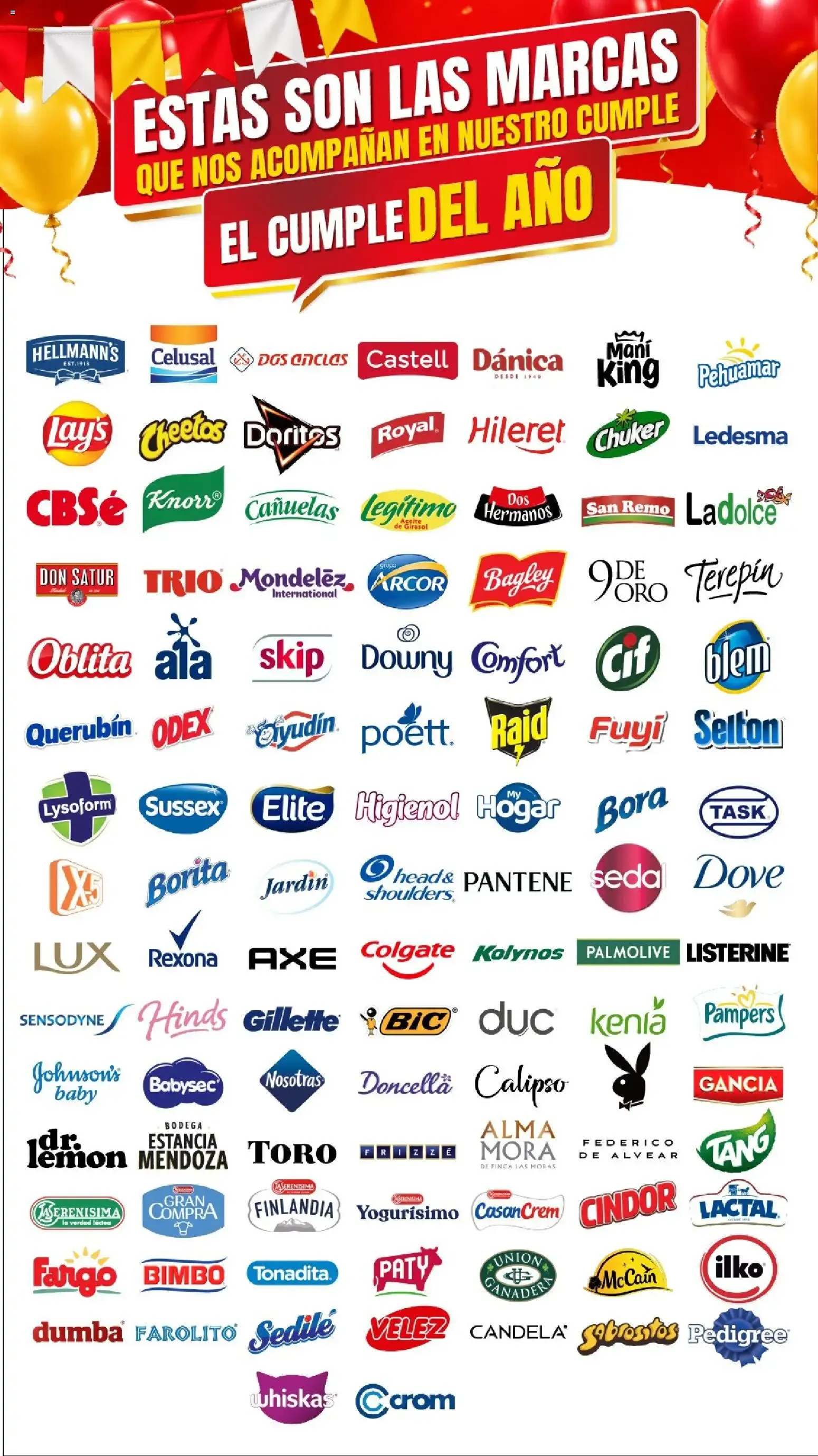 Ofertas de Estas son las marcas que nos acompañan en nuestro cumple. El cumple del año. 19 de octubre al 25 de octubre 2026 - Página 1 del catálogo