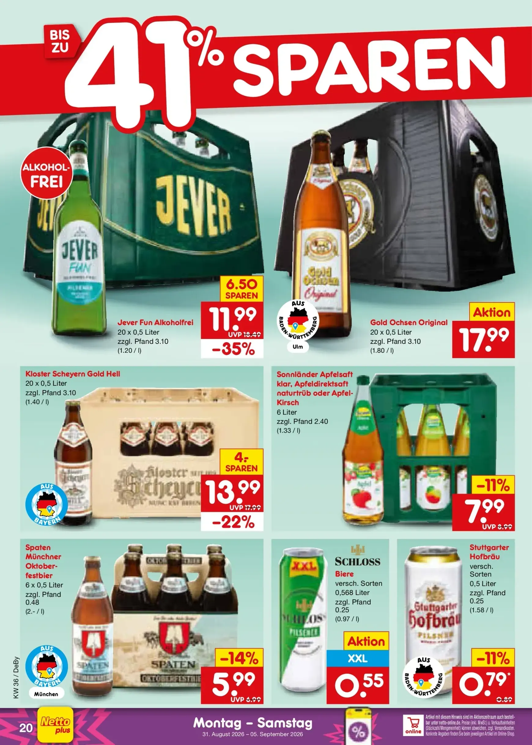 Netto Marken Discount Prospekt – von Montag 31.08.2026 bis Samstag 05.09.2026 von 31. August bis 5. September 2026 - Prospekt seite 27