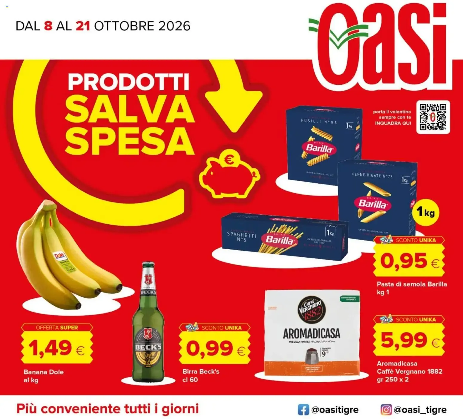 Nuovo Oasi volantino dal 08/10/2026 > offerte anteprima 🛍️ da 8 ottobre a 21 ottobre di 2026 - Pagina del volantino 1
