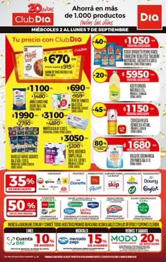 Ofertas de Ofertas DIA hoy | 02/09/2026 | Supermercado catálogo 2 de septiembre al 7 de septiembre 2026 - Página 1 del catálogo