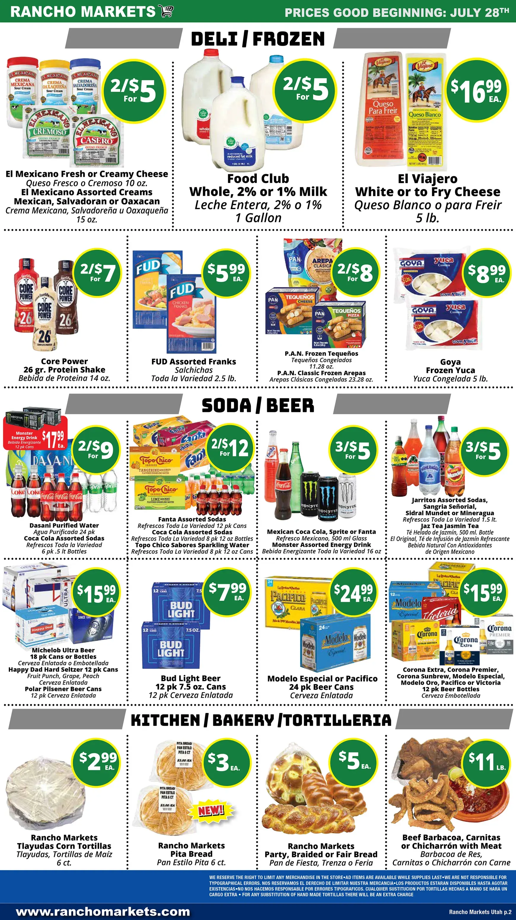 Weekly ad Rancho Markets: Weekly Specials from July 28 to August 3 2026 - Page 2