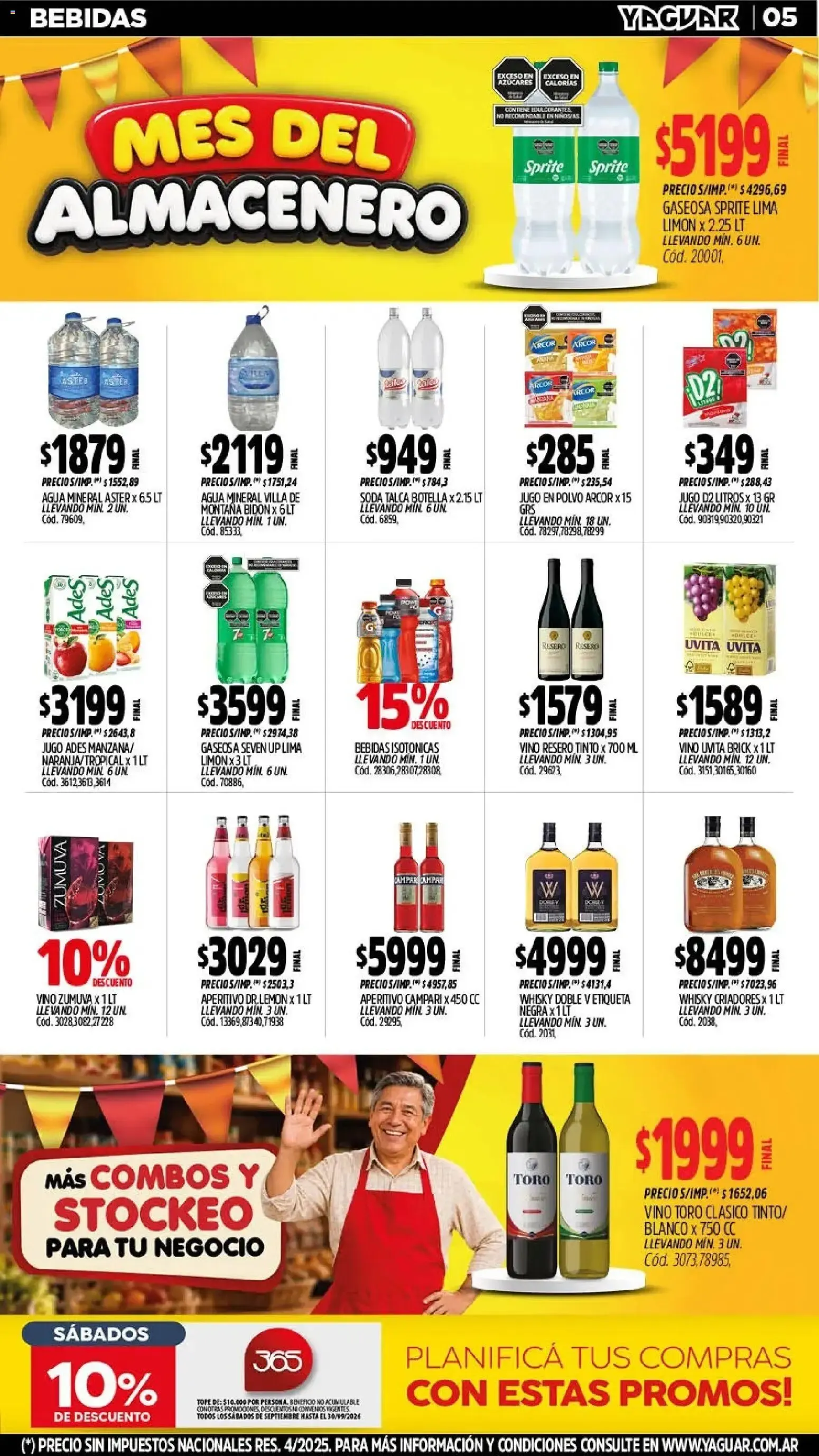 Ofertas de Mayorista Yaguar - Mes del Almacenero 21 de septiembre al 26 de septiembre 2026 - Página 5 del catálogo