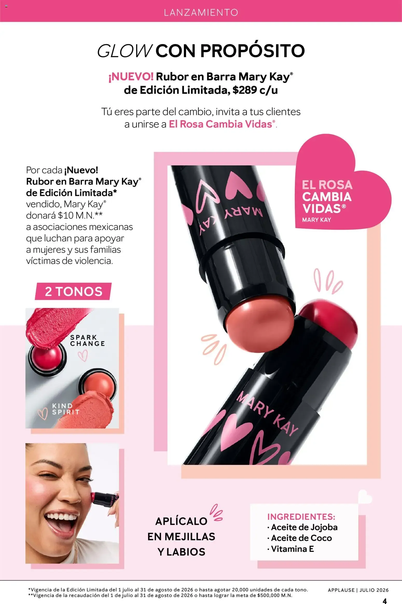 Catálogo de MARY KAY applause TU REVISTA PARA EL ÉXITO 1 de julio al 31 de julio 2026 - Pagina 4
