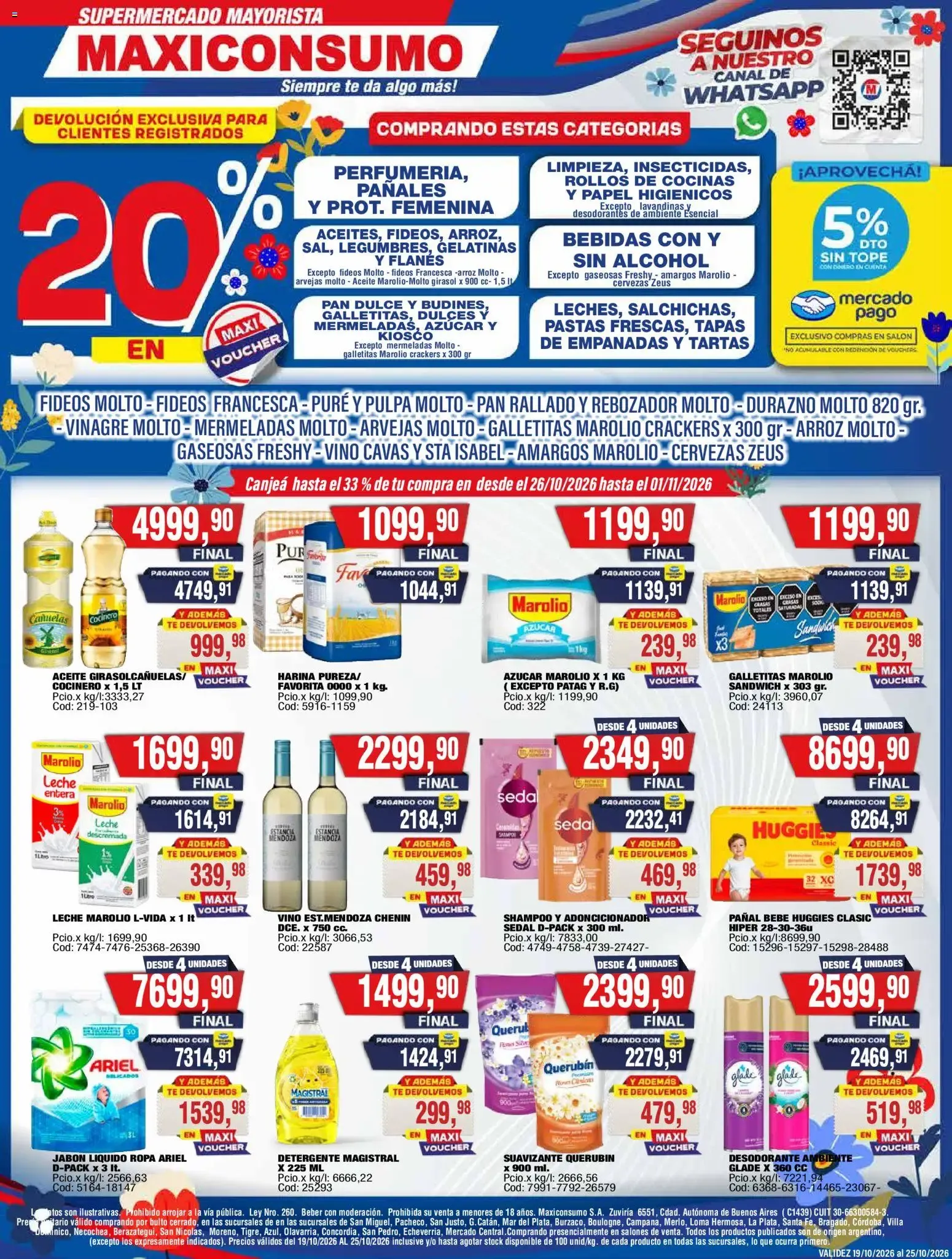Ofertas de Maxiconsumo - Ofertas || del 19/10/2026 - 25/10/2026 || Catálogo 19 de octubre al 25 de octubre 2026 - Página 1 del catálogo