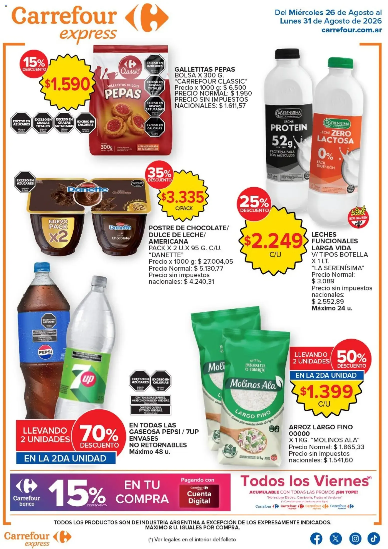Ofertas de Carrefour - Carrefour Express || del 26/08/2026 - 01/09/2026 || Promociones 26 de agosto al 31 de agosto 2026 - Página 1 del catálogo