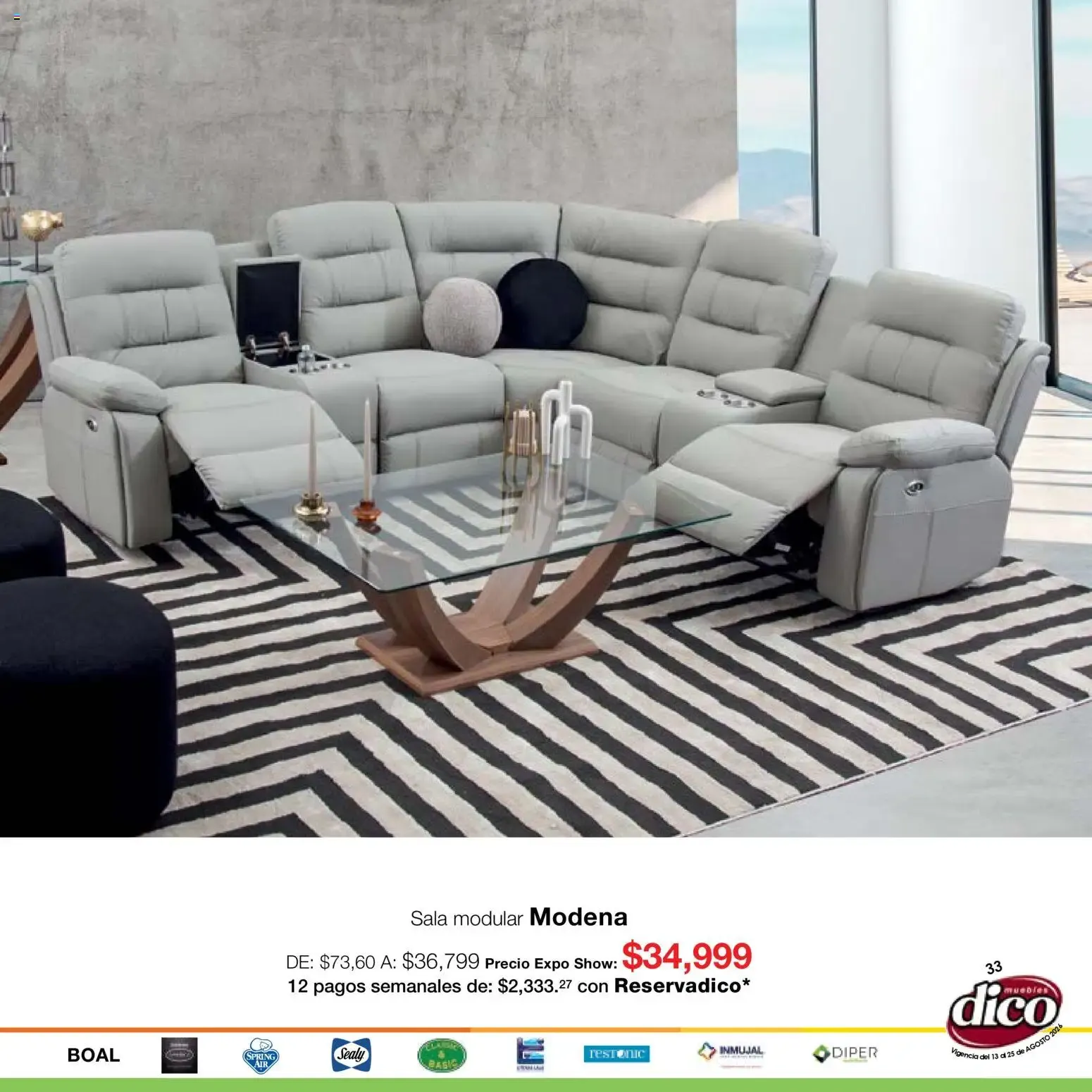 Catálogo de Muebles Dico catálogo Expo Show (13/08/2026 - 25/08/2026) - catálogo en línea 13 de agosto al 25 de agosto 2026 - Pagina 33
