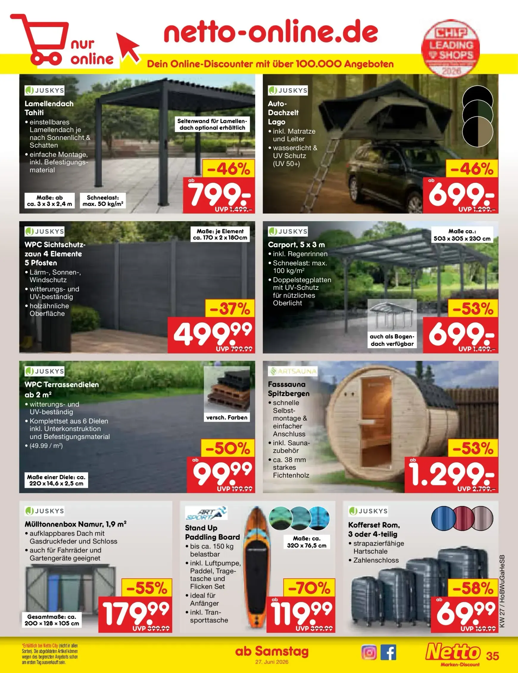Netto Marken Discount - Sonderangebote Prospekt – von Montag 29.06.2026 bis Samstag 04.07.2026 von 29. Juni bis 4. Juli 2026 - Prospekt seite 54