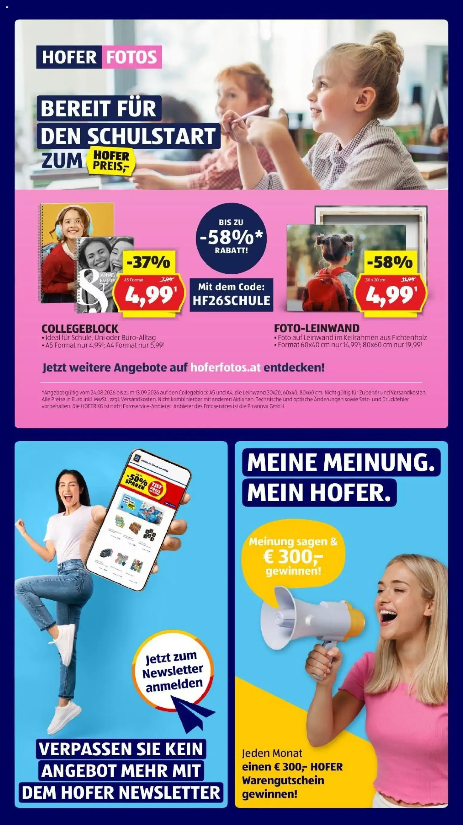 Hofer Flugblatt ab 28.08.2026 - Angebote, Aktionen von 28. August bis 3. September 2026 - Flugblätt seite  3