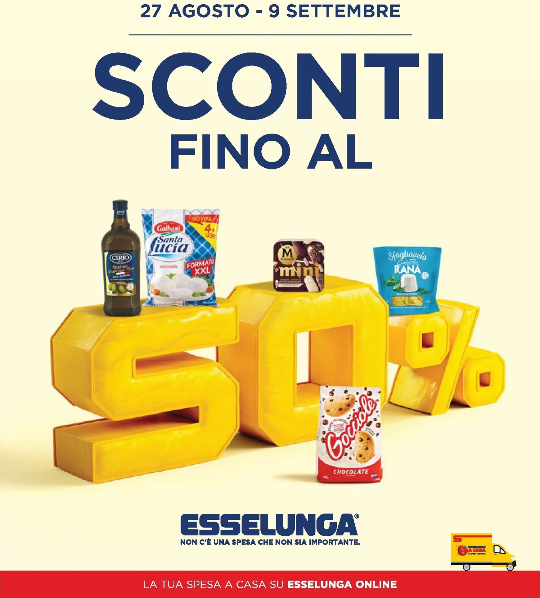 Esselunga: Sconti fino al 50% da 27 agosto a 9 settembre di 2026 - Pagina del volantino 1