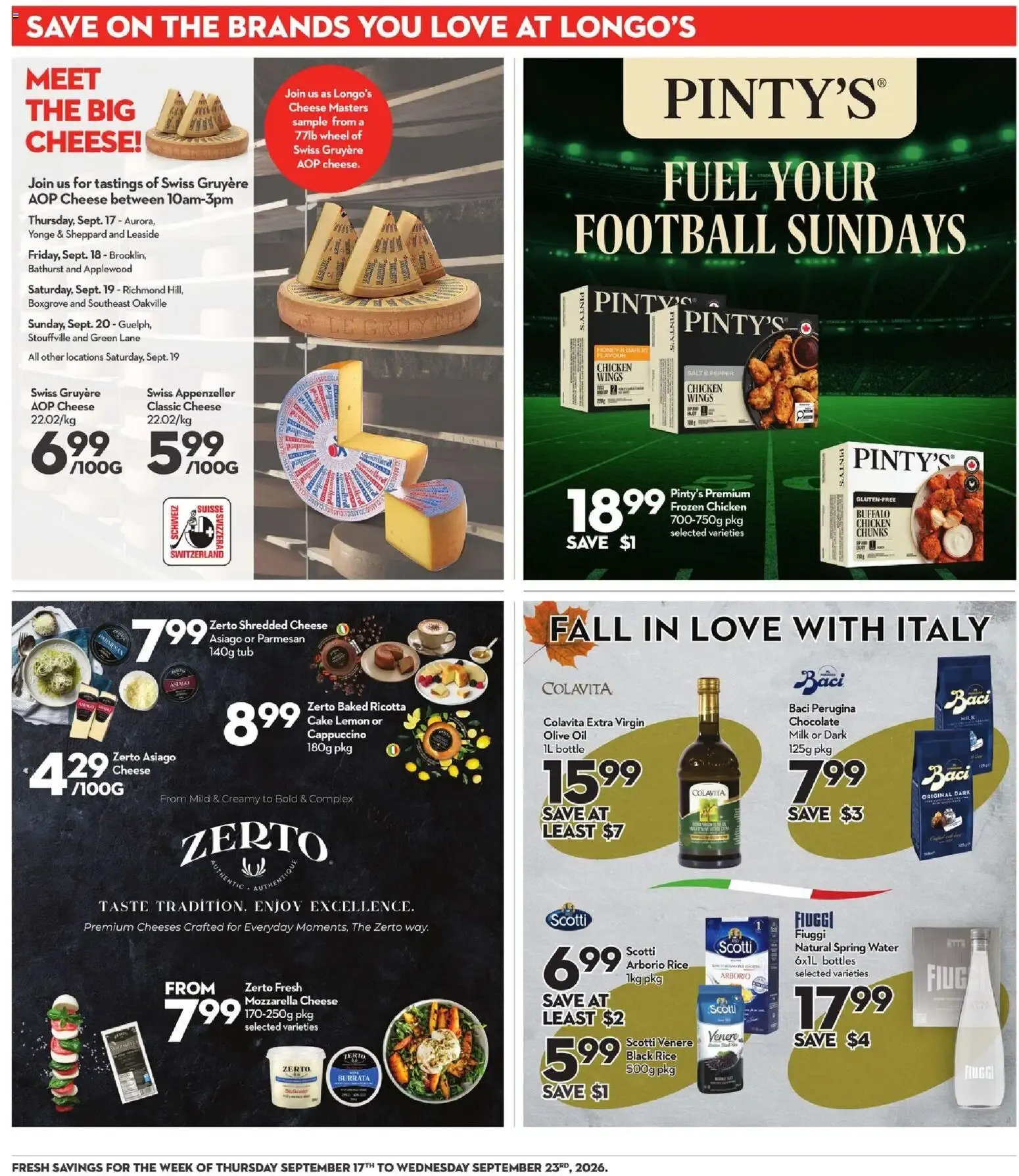 Longo's weekly flyer / circulaire from Sep 17, 2026 > weekly specials & deals from September 17 to September 23 2026 - flyer page 17