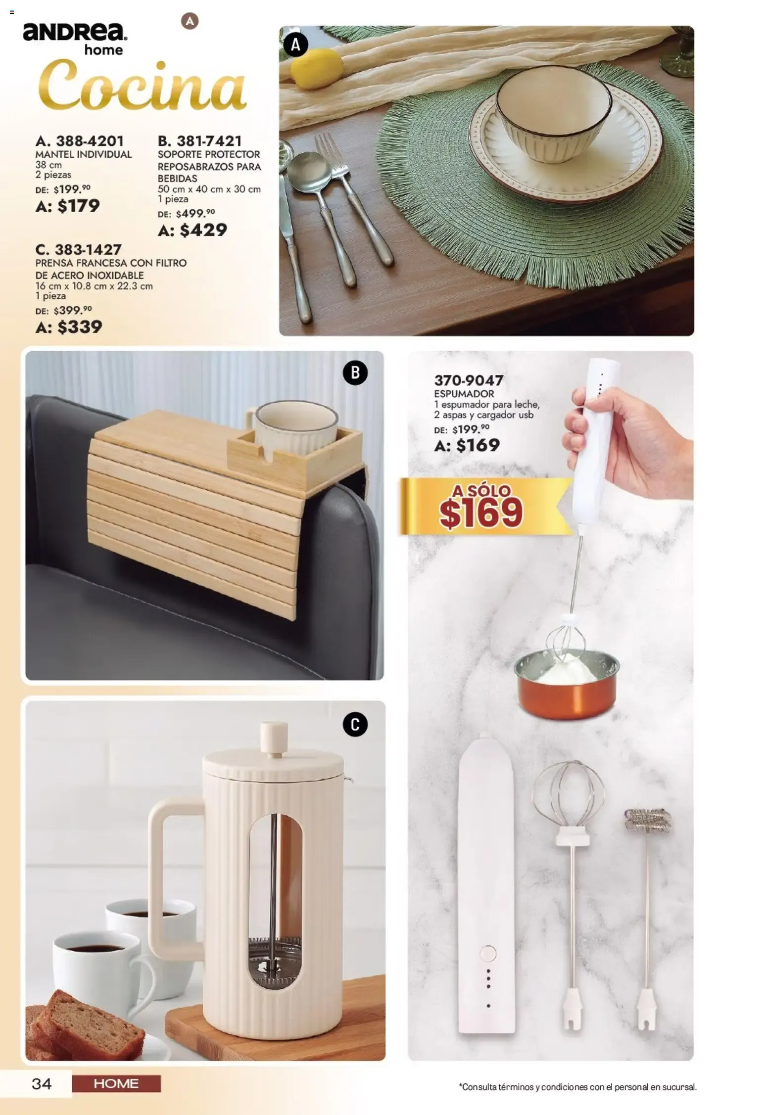 Catálogo de Andrea Home: Aniversario HOME 21 de junio al 22 de agosto 2026 - Pagina 34