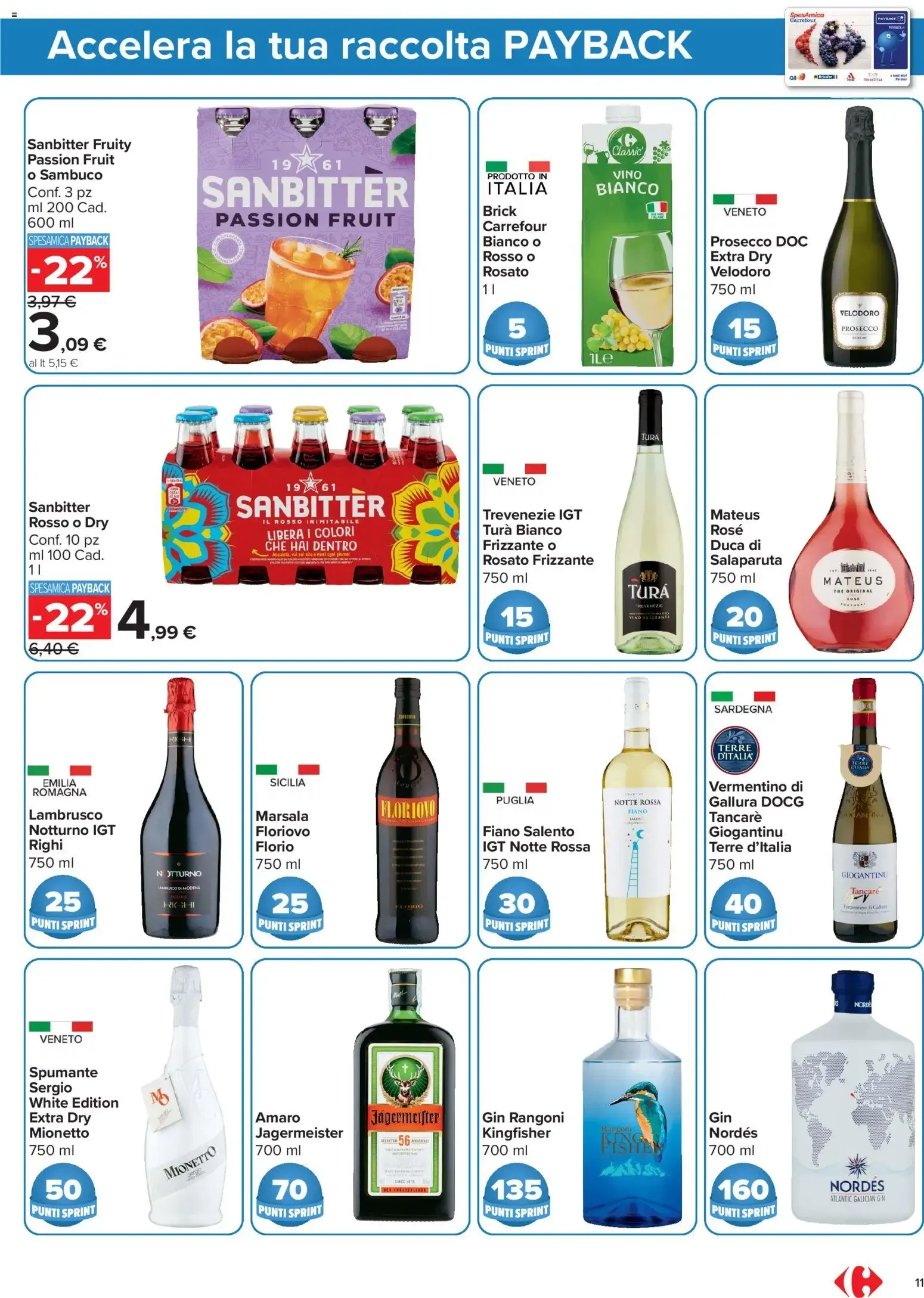 Nuovo Carrefour volantino Market - Punti Sprint Payback dal 16/06/2026 > offerte anteprima 🛍️ da 16 giugno a 29 giugno di 2026 - Pagina del volantino 11