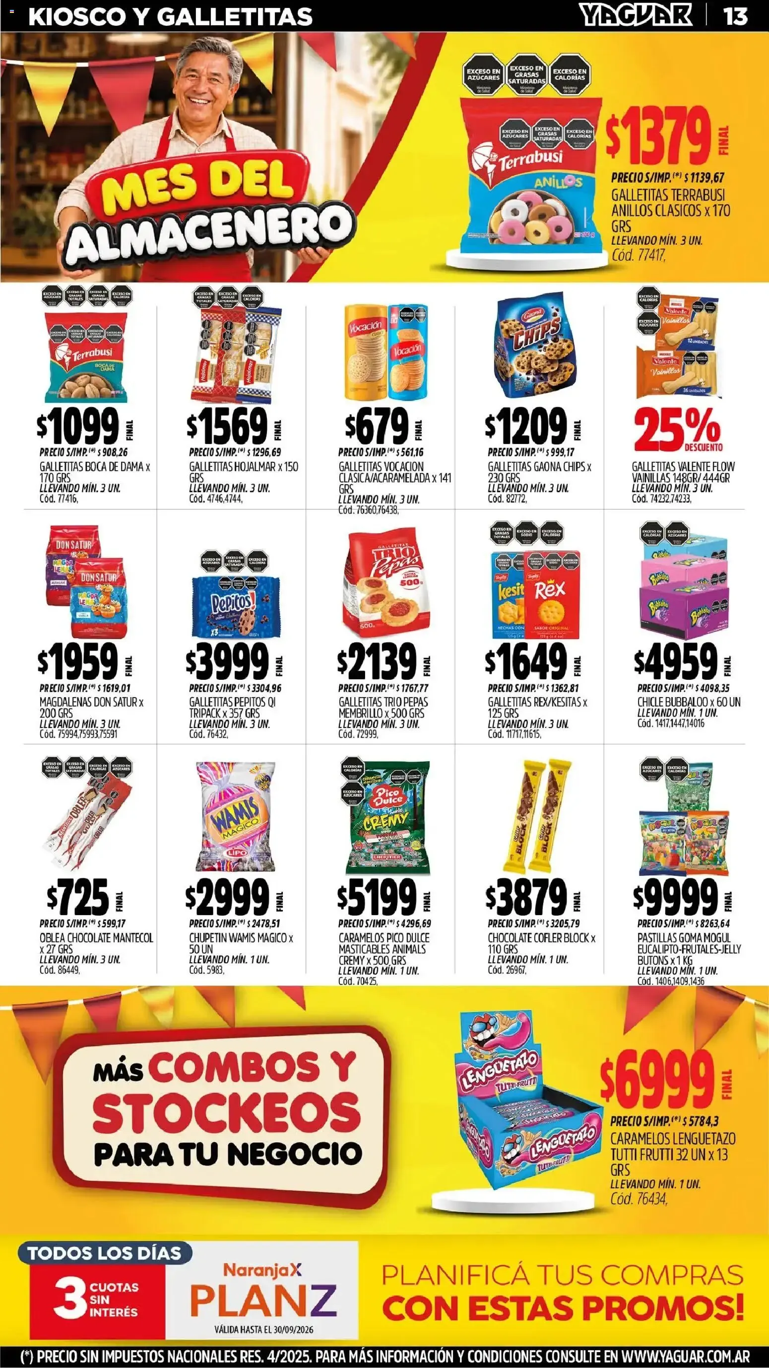 Ofertas de Mayorista Yaguar - Mes del Almacenero 31 de agosto al 6 de septiembre 2026 - Página 13 del catálogo