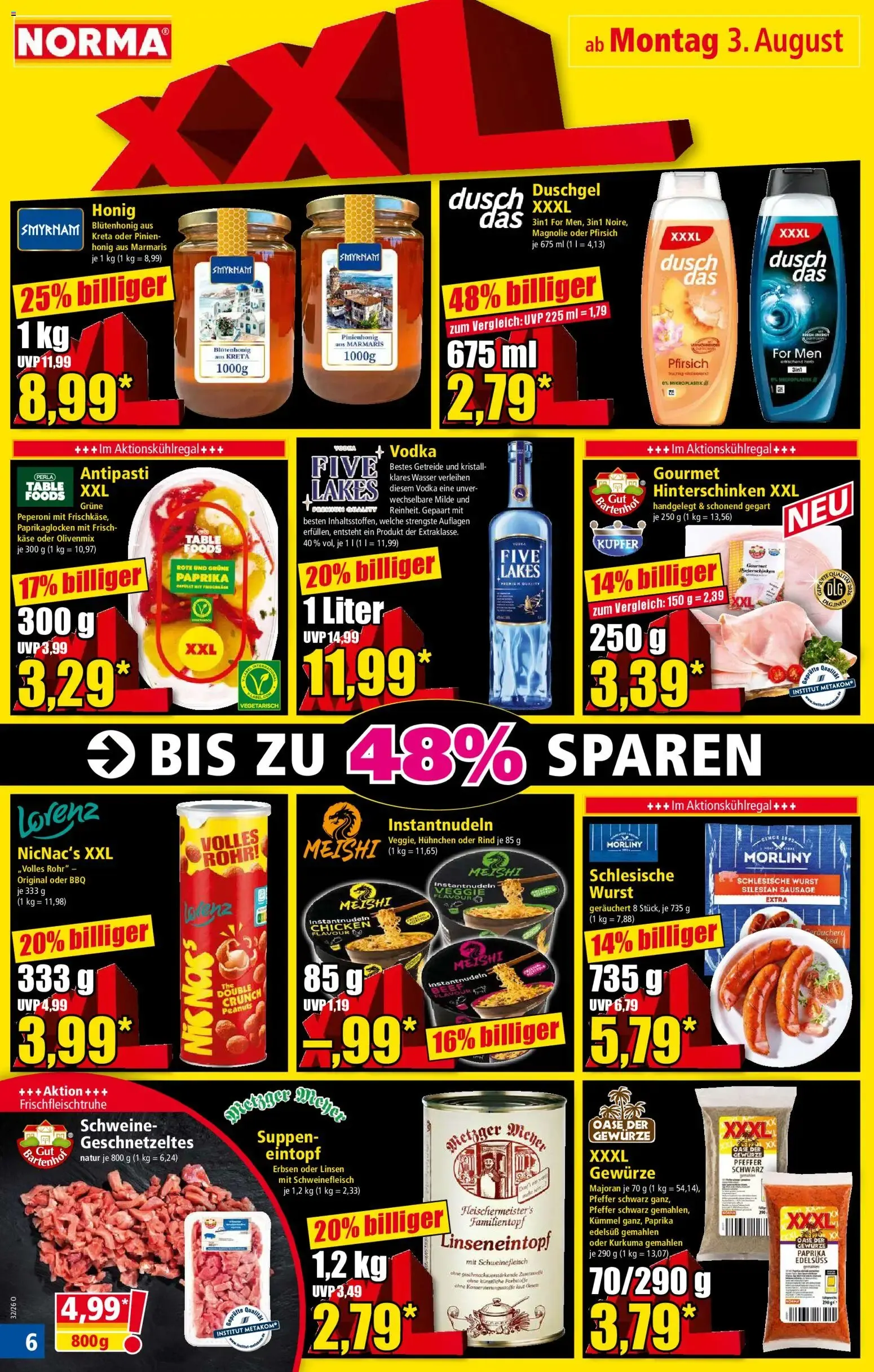 NORMA Mehr fürs Geld. Coole SOMMERBASICS von 3. August bis 9. August 2026 - Prospekt seite 6
