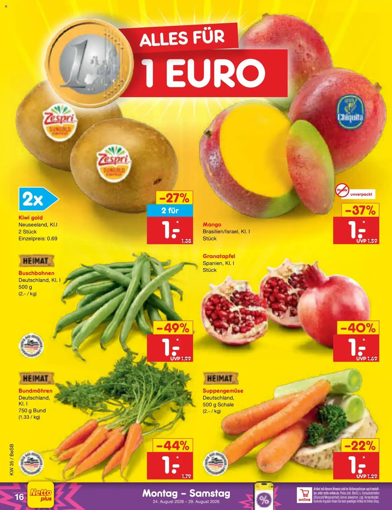 Netto Marken-Discount Prospekt (ab 24.08.2026) » Angebote von 24. August bis 29. August 2026 - Prospekt seite 26