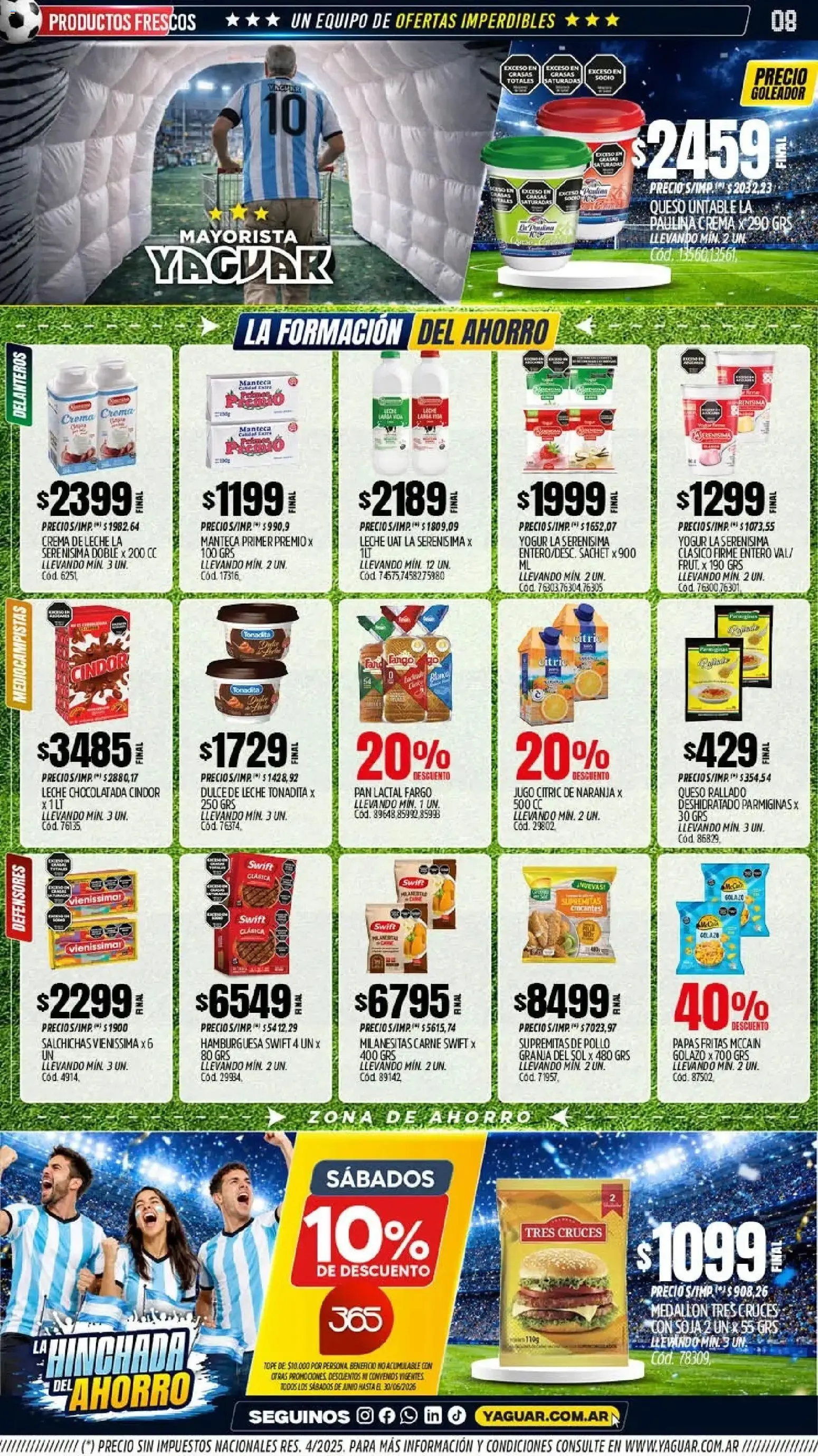 Ofertas de Mayorista Yaguar - La Hinchada del Ahorro 15 de junio al 21 de junio 2026 - Página 8 del catálogo