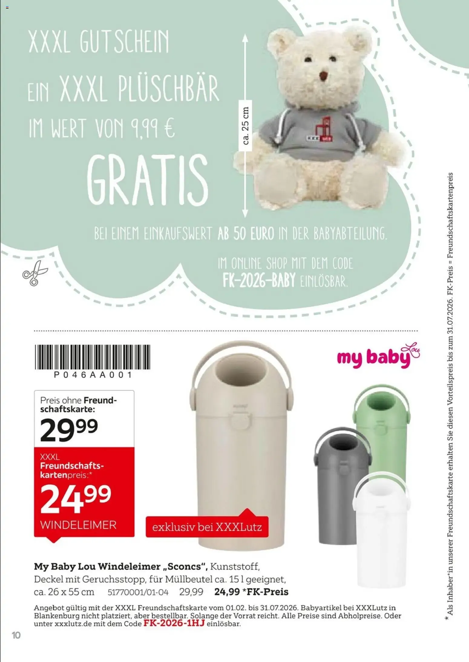 XXXL Lutz Freundschaftskartenjournal (ab 01.02.2026) zum Blättern von 1. Februar bis 31. Juli 2026 - Prospekt seite 10