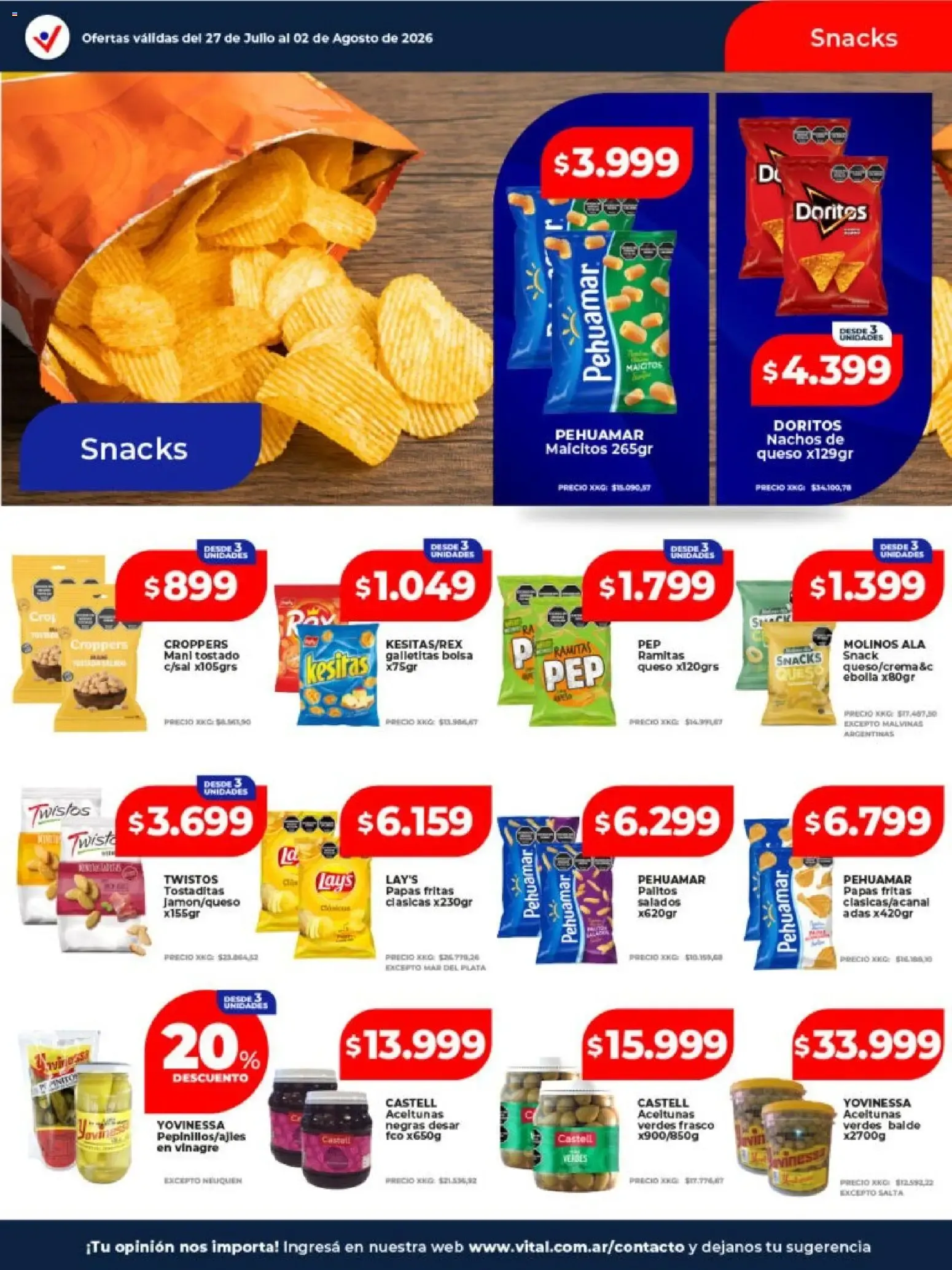 Ofertas de Vital Supermayorista - El Mayorista de Tu Ahorro 27 de julio al 2 de agosto 2026 - Página 21 del catálogo