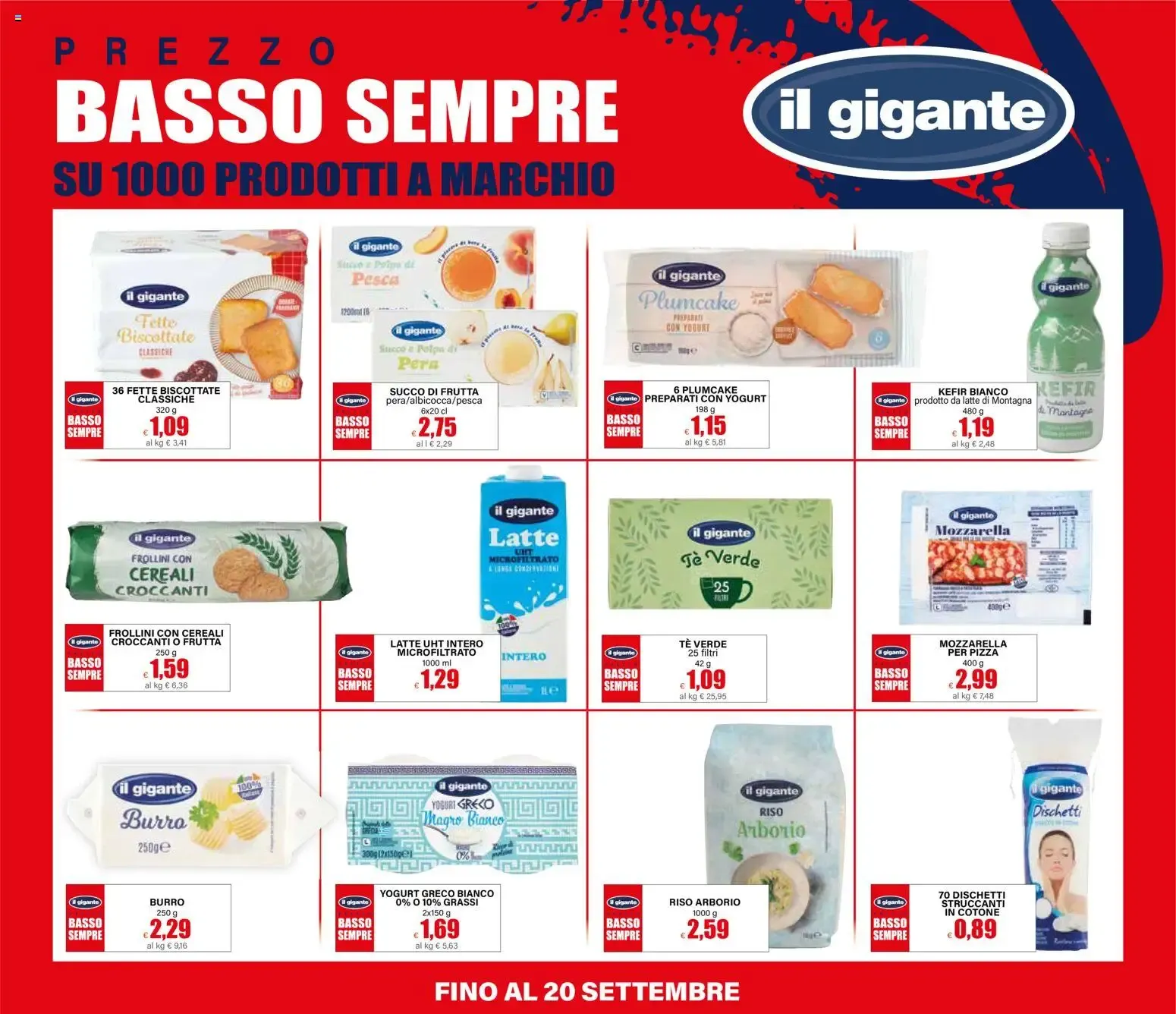Il Gigante Prezzo Basso Sempre su 1000 prodotti a marchio da 16 luglio a 20 settembre di 2026 - Pagina del volantino 5