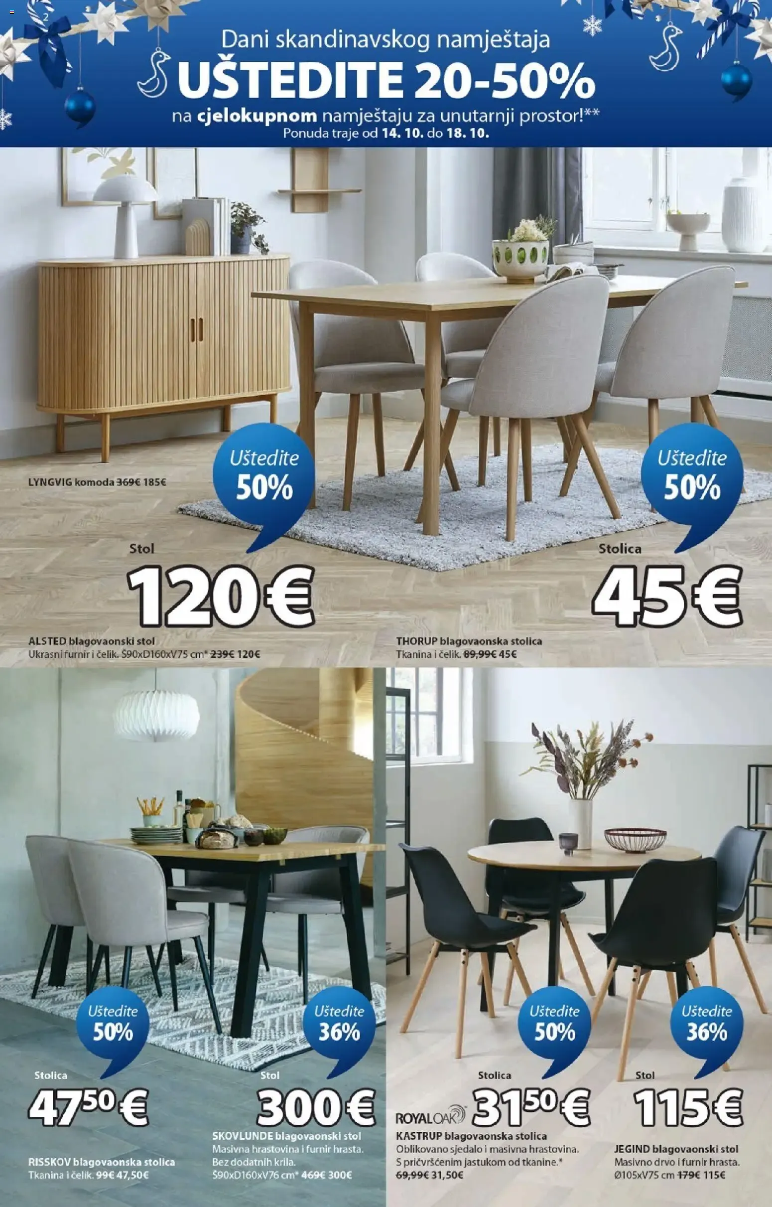 Katalog JYSK: Izvršne skandinavske božićne ponude i popusti do 50% en muebles od 14. listopada do 29. studenoga 2026. - Pregled Stranica 2