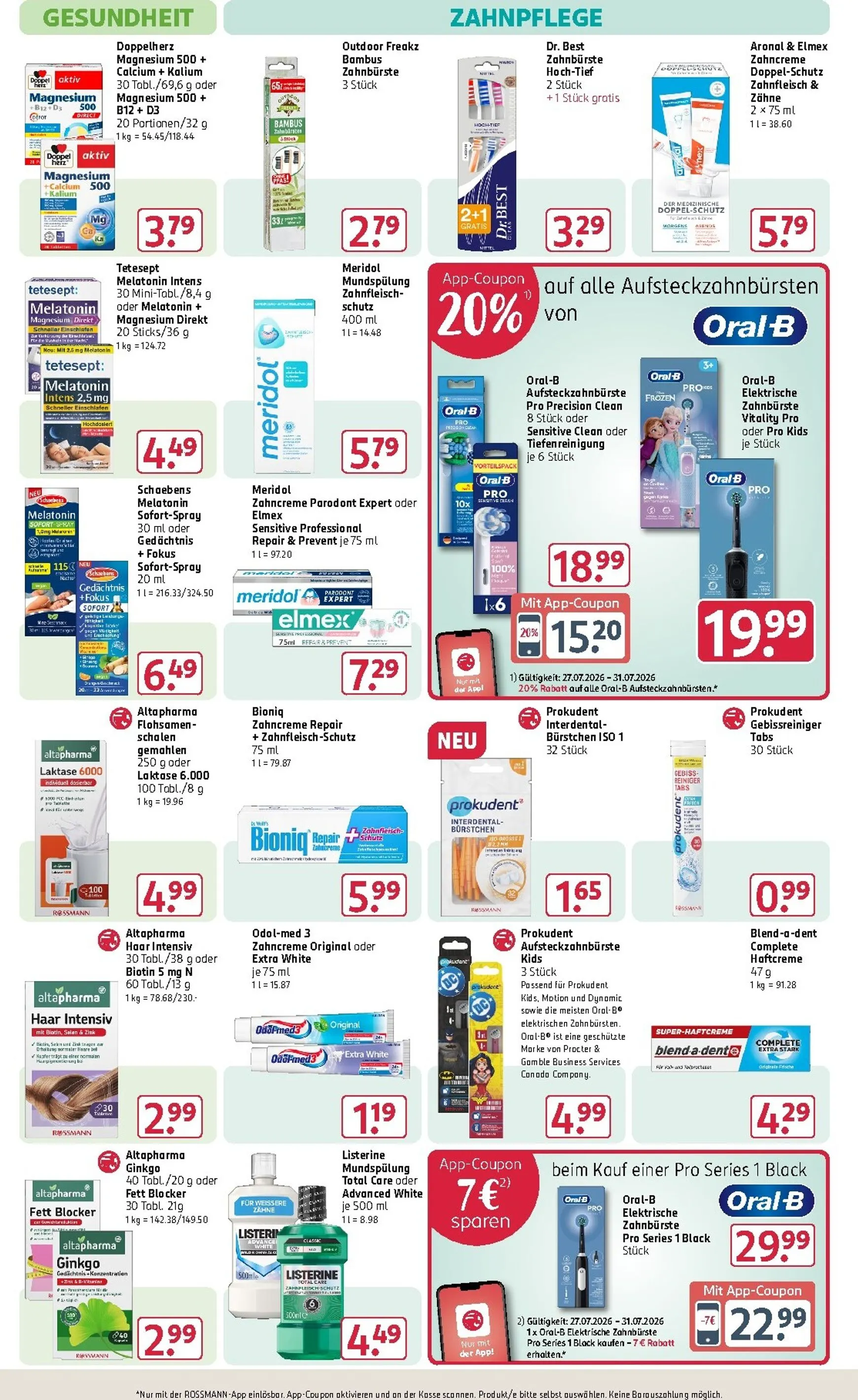 ROSSMANN Prospekt – von Montag 27.07.2026 bis Freitag 31.07.2026 von 27. Juli bis 31. Juli 2026 - Prospekt seite 14