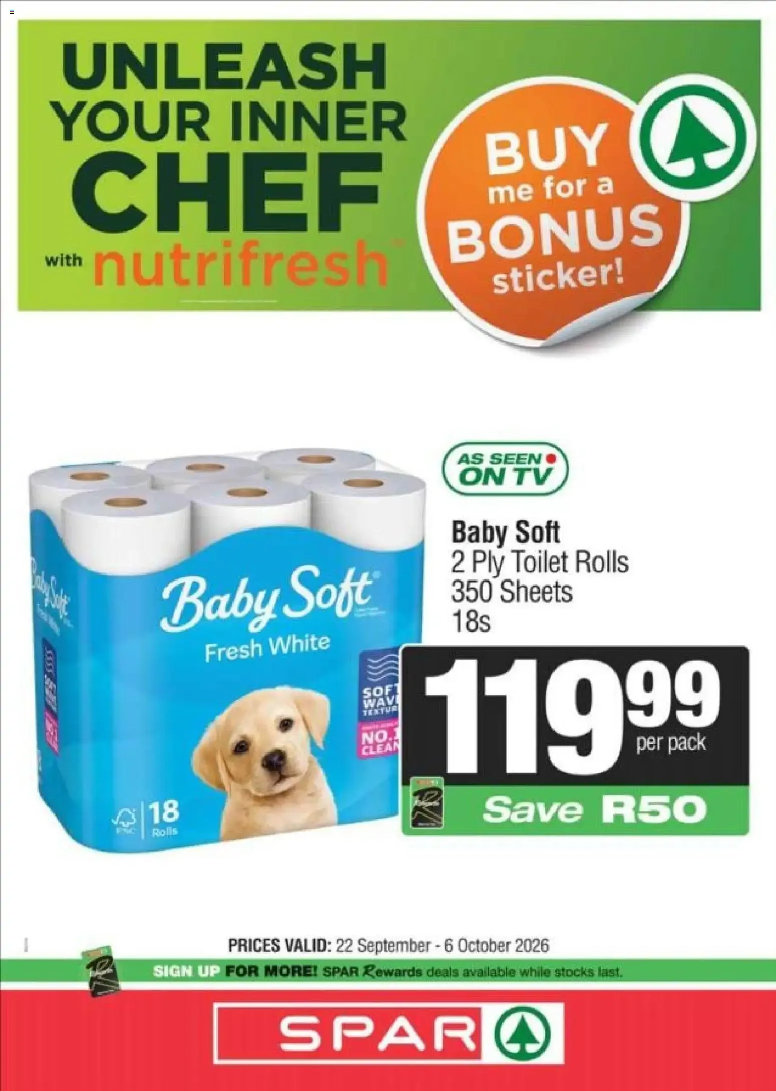 Spar - Unleash Your Inner Chef with Nutrifresh from 22 September to 6 October 2026 - Catalogue Page 6