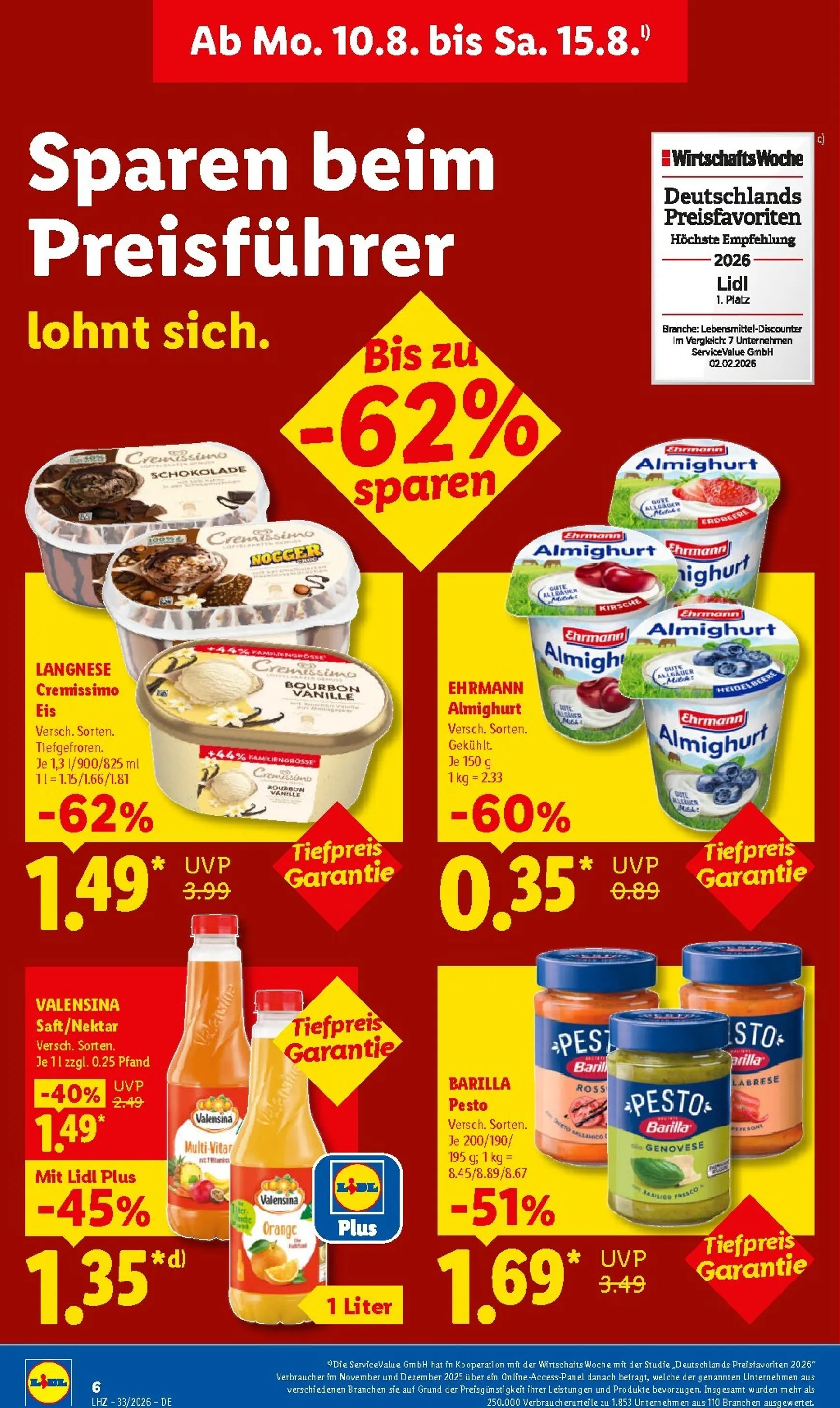 Lidl: Sparen beim Preisführer, Spanische Woche & Sale von 10. August bis 15. August 2026 - Prospekt seite 19