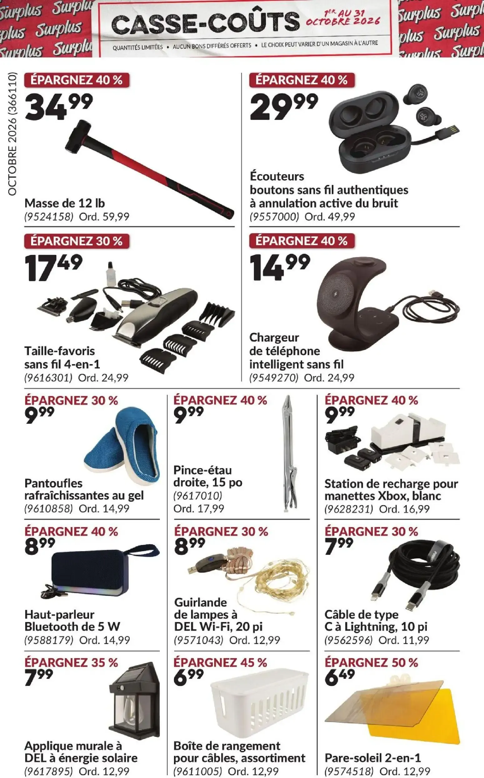Princess Auto circulaire - Casse-Coûts from Oct 1, 2026 > weekly specials & deals from October 1 to October 31 2026 - flyer page 15