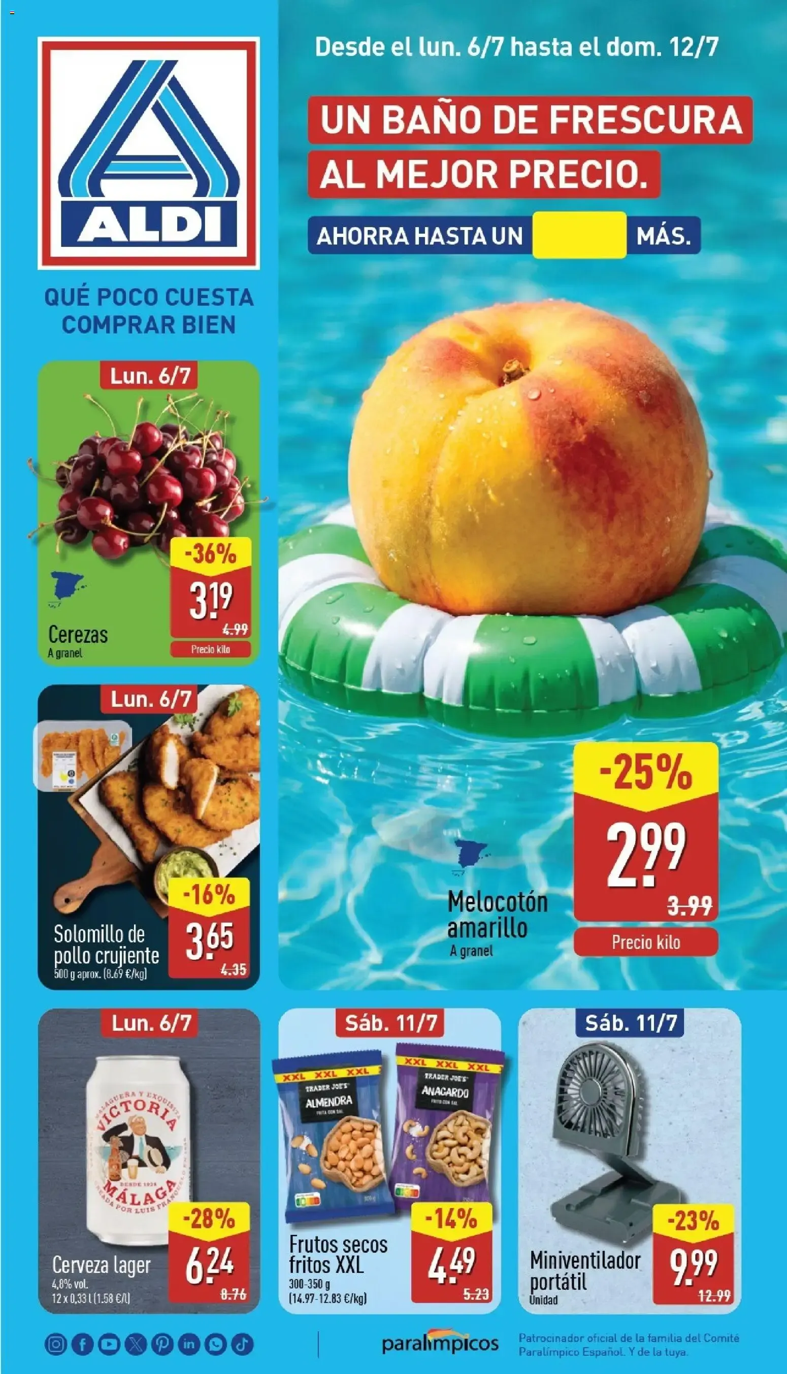 Catálogo de Un baño de frescura al mejor precio. 6 de julio al 12 de julio 2026 - Página 1