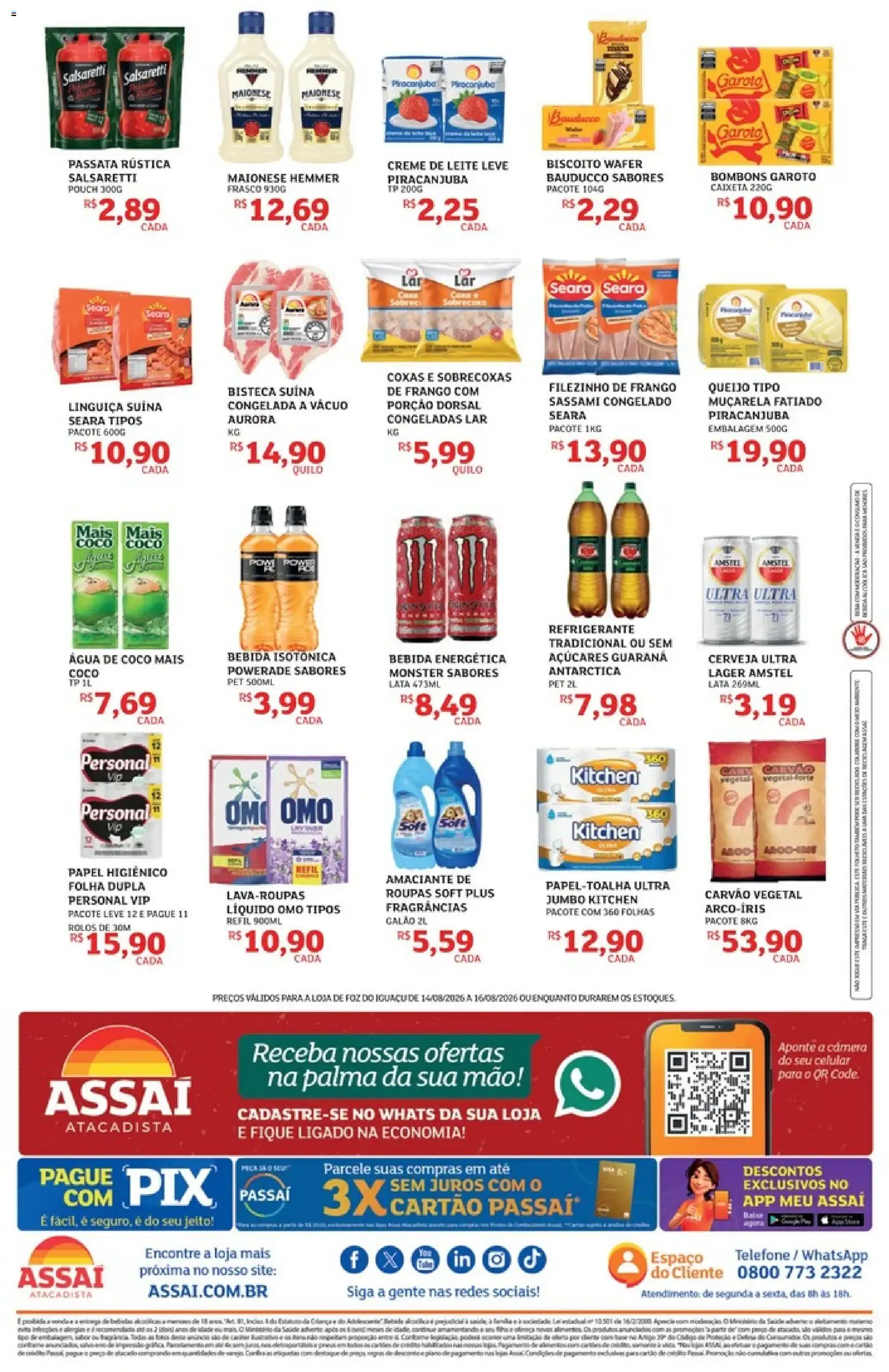 Encarte de Assaí Atacadista - Final de Semana da Economia 14 de agosto até 16 de agosto 2026 - Pagina 2