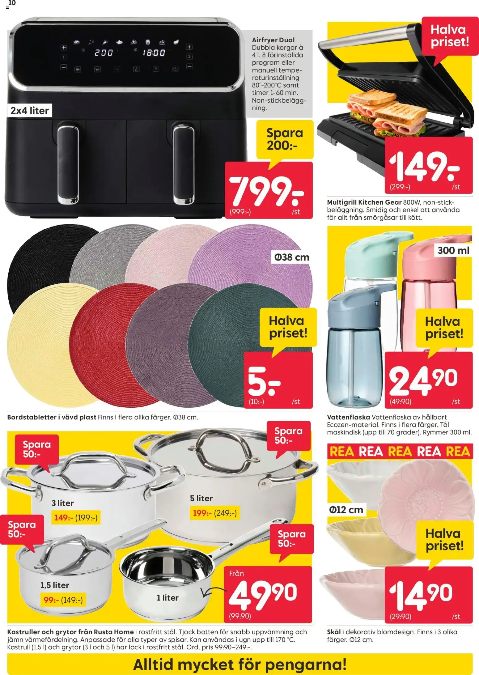 Rusta erbjudanden från 13/07/2026 - 19/07/2026 > Reklamblad nuvarande rabatter från 13 juli till 19 juli 2026 - Reklamblad sidor 10
