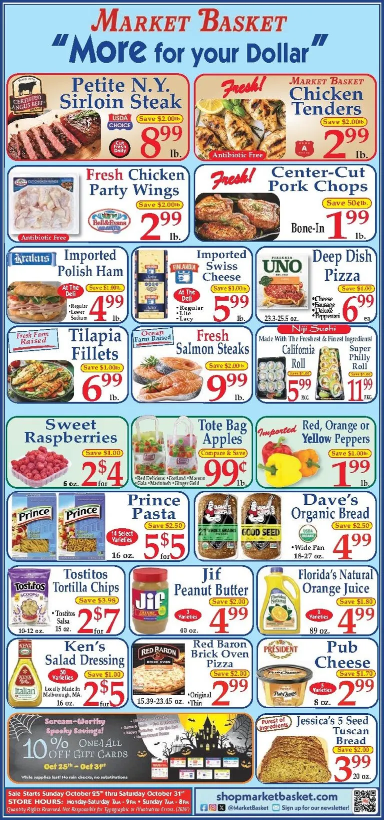 Weekly ad Current Market Basket leaflet valid from Sunday 10/25/2026 to Saturday 10/31/2026 from October 25 to October 31 2026 - Page 1