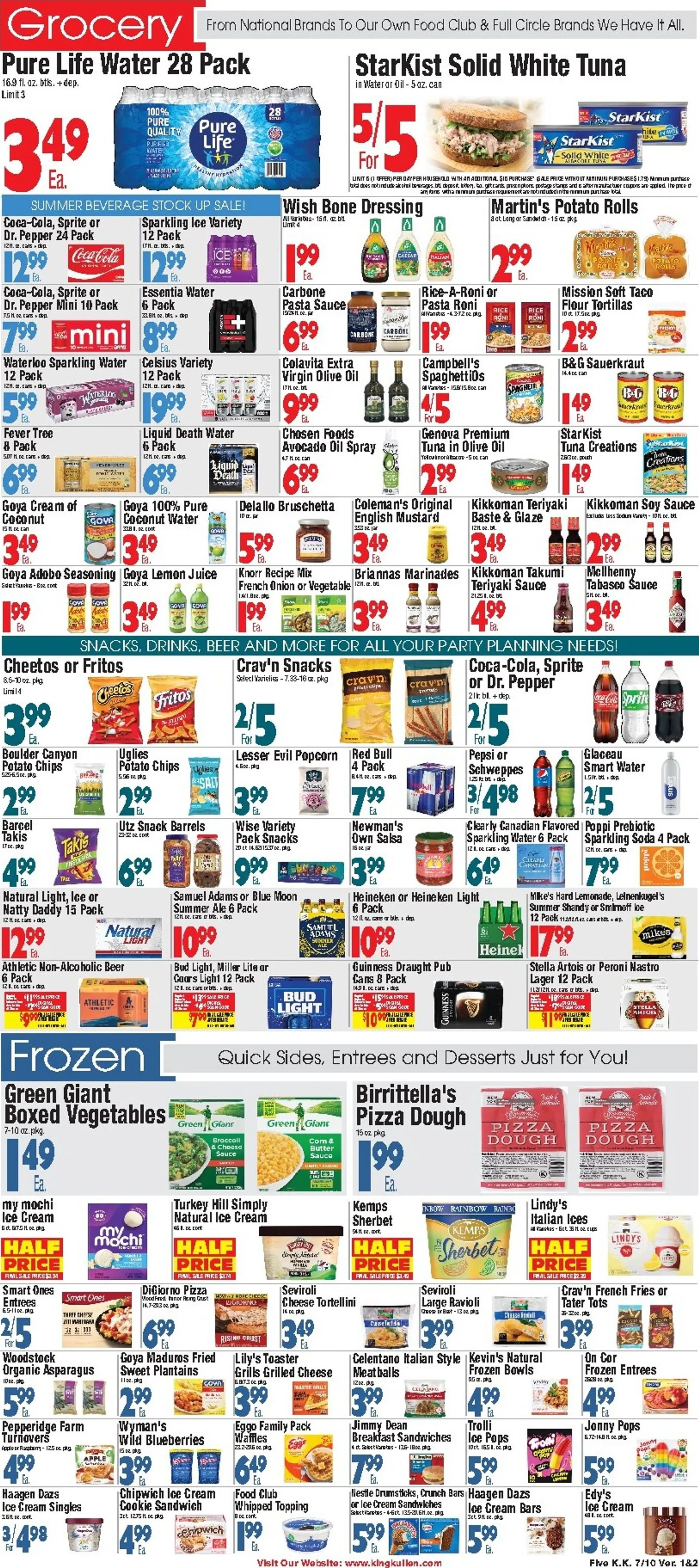 Weekly ad Current King Kullen leaflet valid from Friday 07/10/2026 to Thursday 07/16/2026 from July 10 to July 16 2026 - Page 5