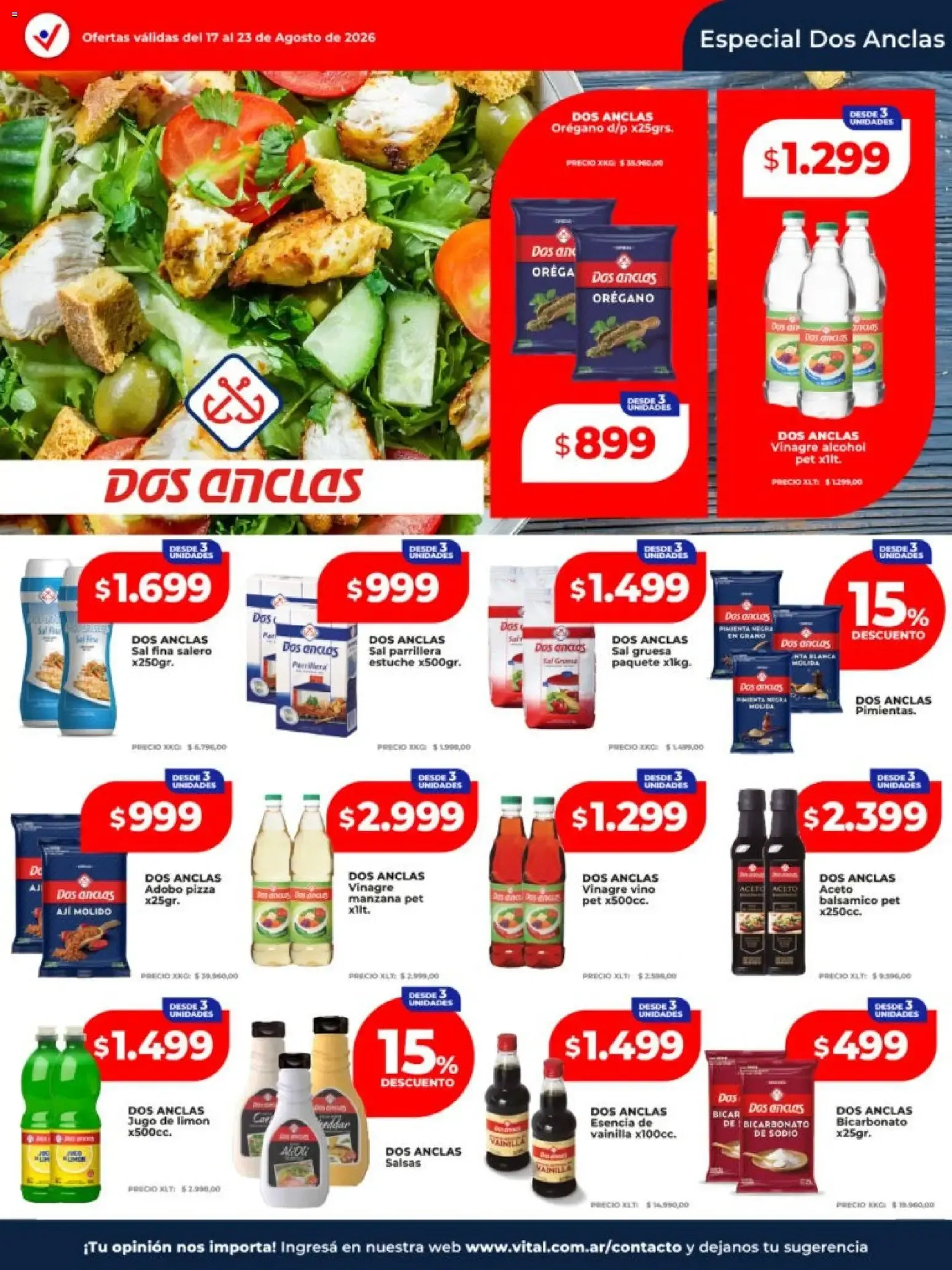 Ofertas de Vital - Ofertas || del 17/08/2026 - 23/08/2026 || Catálogo 17 de agosto al 23 de agosto 2026 - Página 19 del catálogo