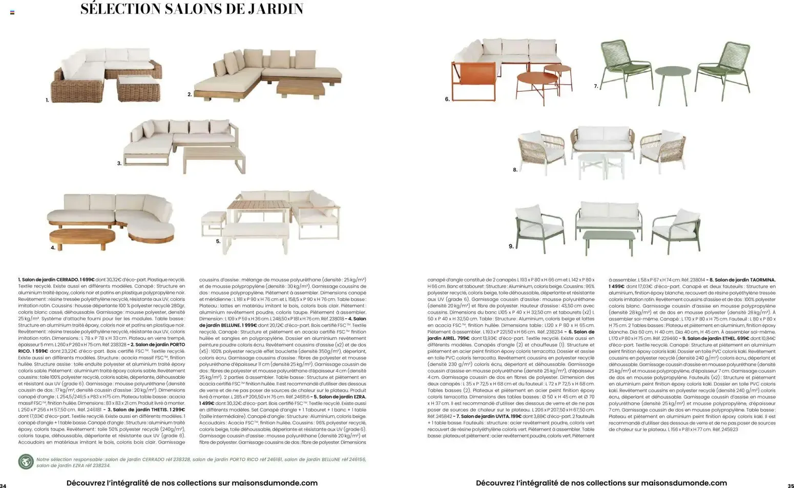 Maisons du Monde Évasion Estivale Collection Outdoor 2026 du 2 septembre au 31 décembre 2026 - Catalogue page 18