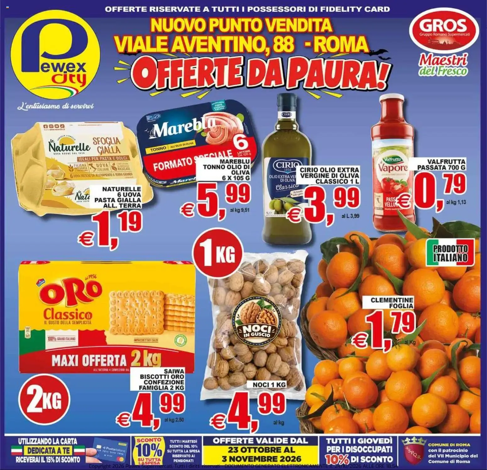 Nuovo Pewex volantino City Viale Aventino, 88 dal 23/10/2026 > offerte anteprima 🛍️ da 23 ottobre a 3 novembre di 2026 - Pagina del volantino 1