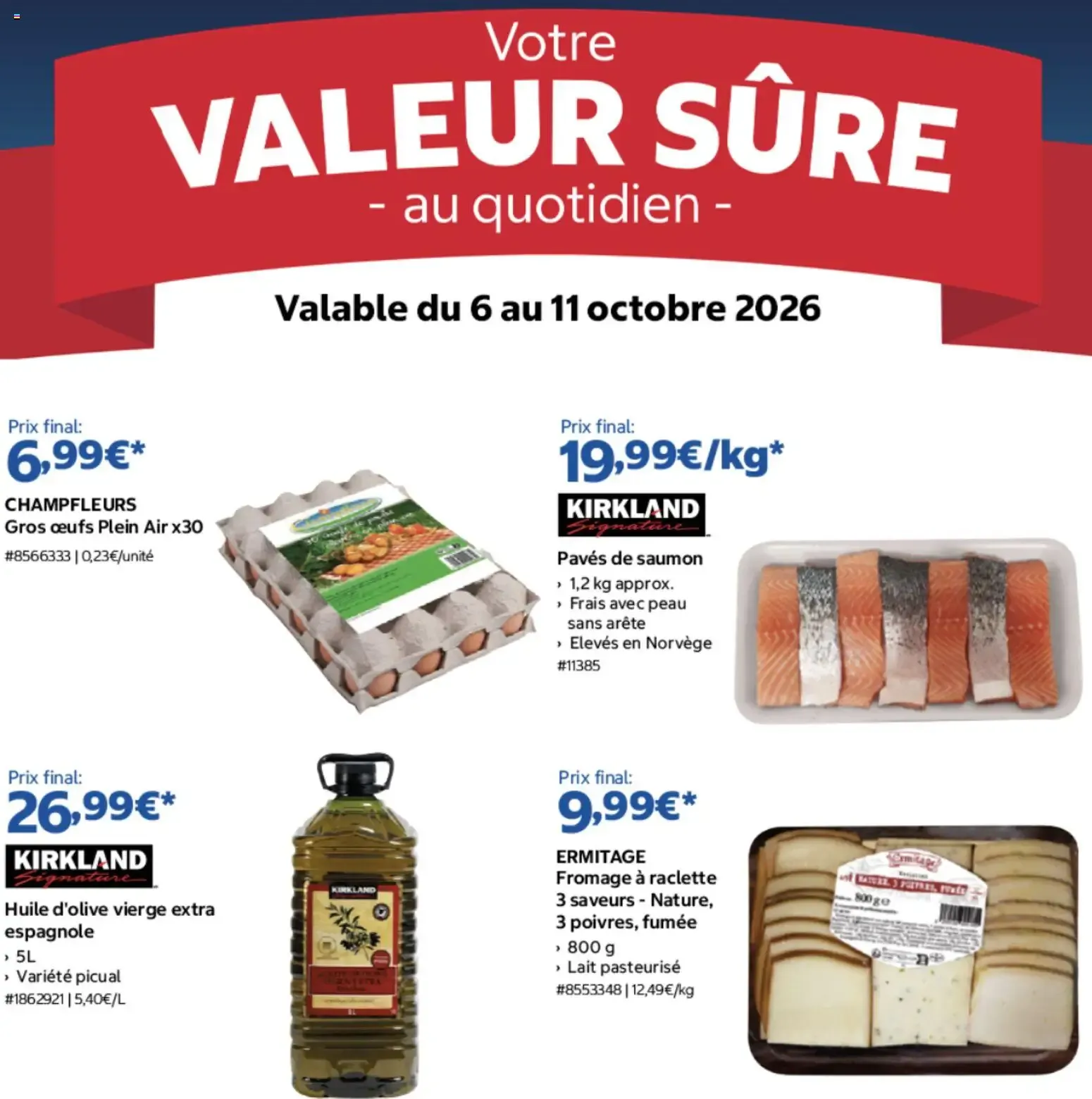 Costco Votre valeur sûre au quotidien 6 au 11 octobre 2026 à partir du 06/10/2026 - promo en ligne du 6 octobre au 11 octobre 2026 - Catalogue page 1