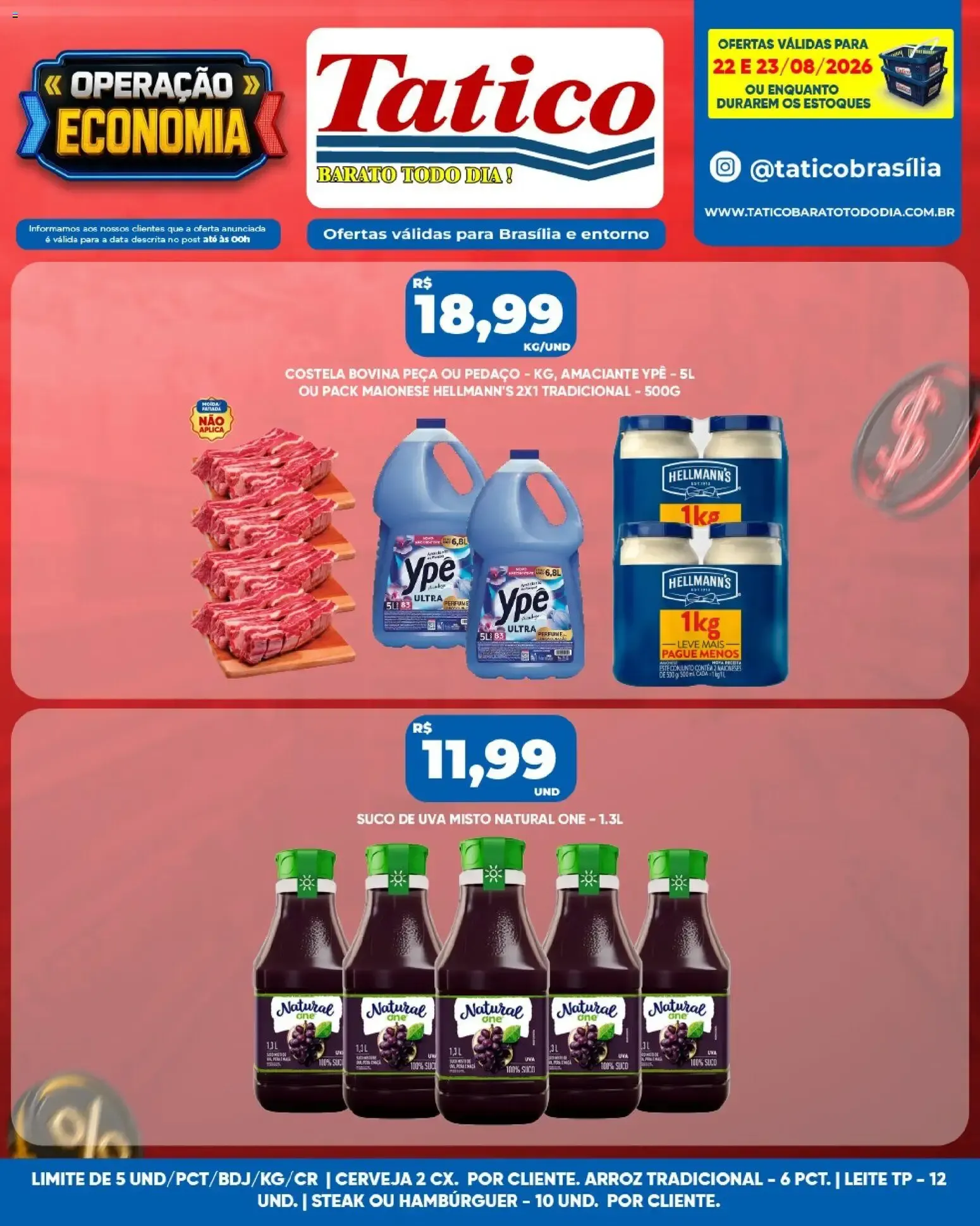 Encarte de Tatico - Operação Economia 22 de agosto até 23 de agosto 2026 - Pagina 9