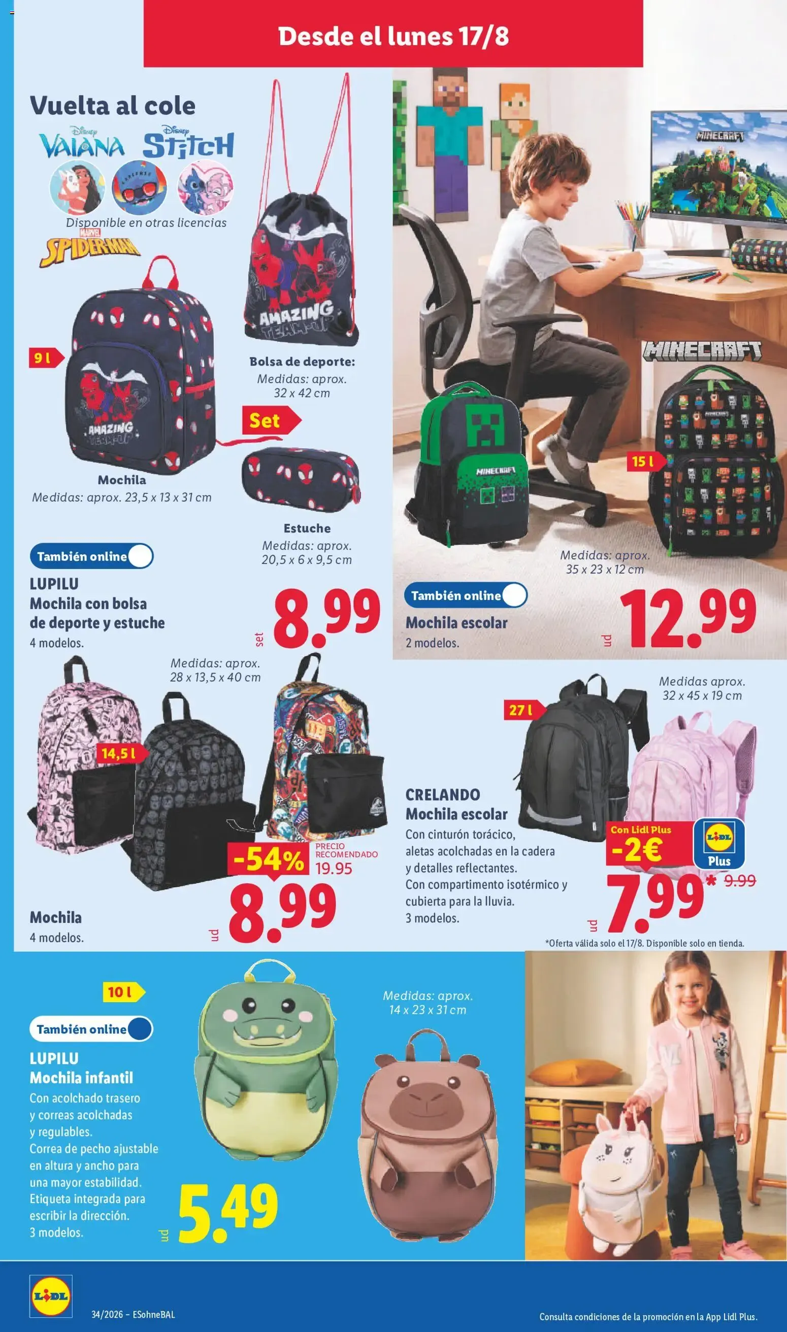 Catálogo de Lidl folleto de bazar del 17/08/2026 | Ofertas 17 de agosto al 23 de agosto 2026 - Página 8