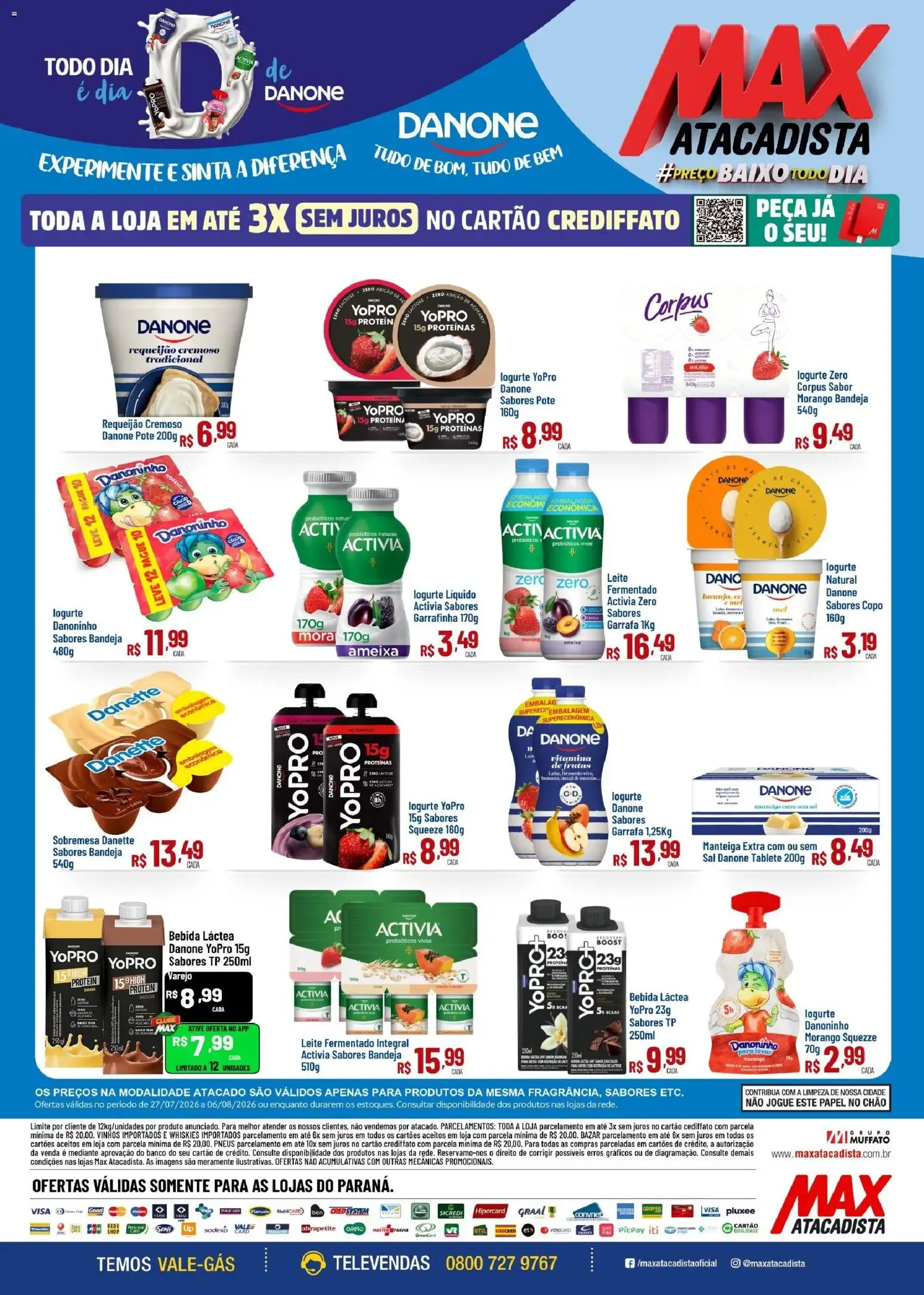 Max Atacadista ofertas Danone de 27/07/2026 | Promoções Online