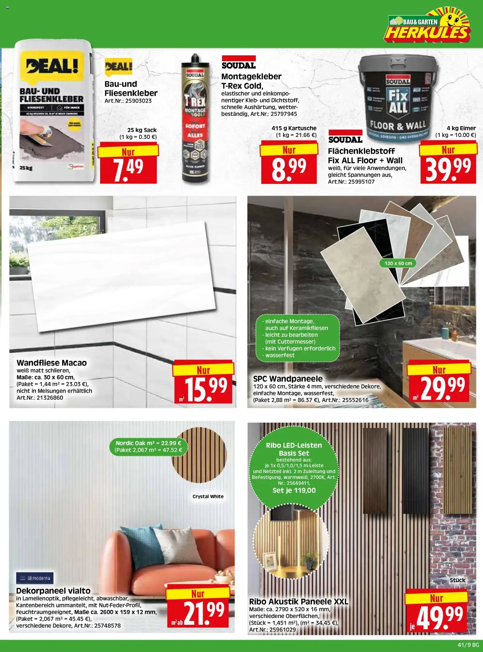HERKULES Bau & Garten (ab 05.10.2026) zum Blättern von 5. Oktober bis 10. Oktober 2026 - Prospekt seite 9