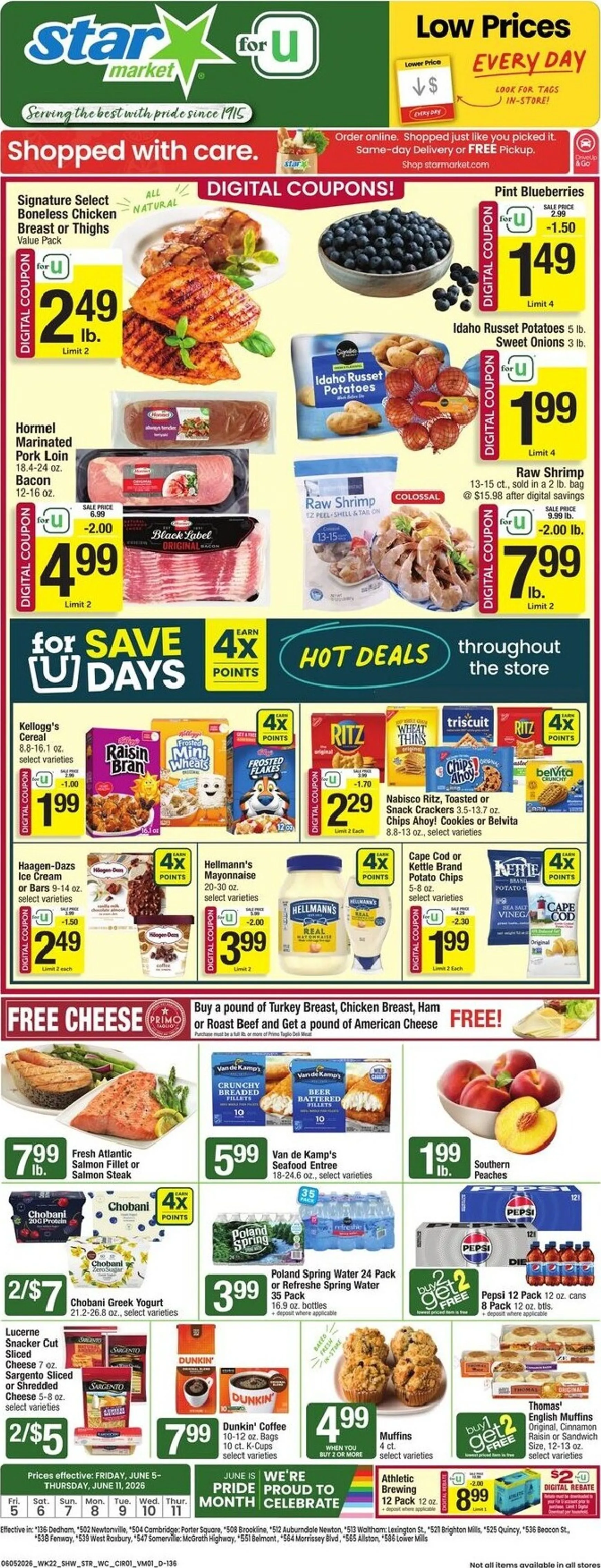 Weekly ad Current Star Market leaflet valid from Friday 06/05/2026 to Thursday 06/11/2026 from June 5 to June 11 2026 - Page 1