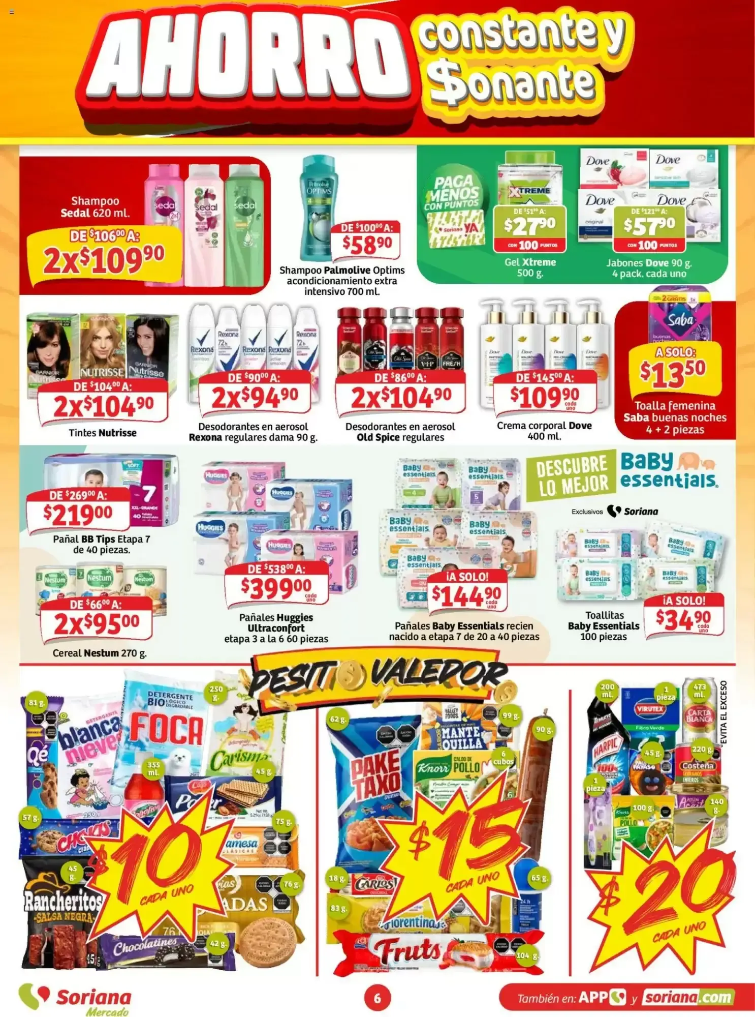 Catálogo de Soriana Mercado: Ahorro Constante y Sonante 6 de agosto al 12 de agosto 2026 - Pagina 6